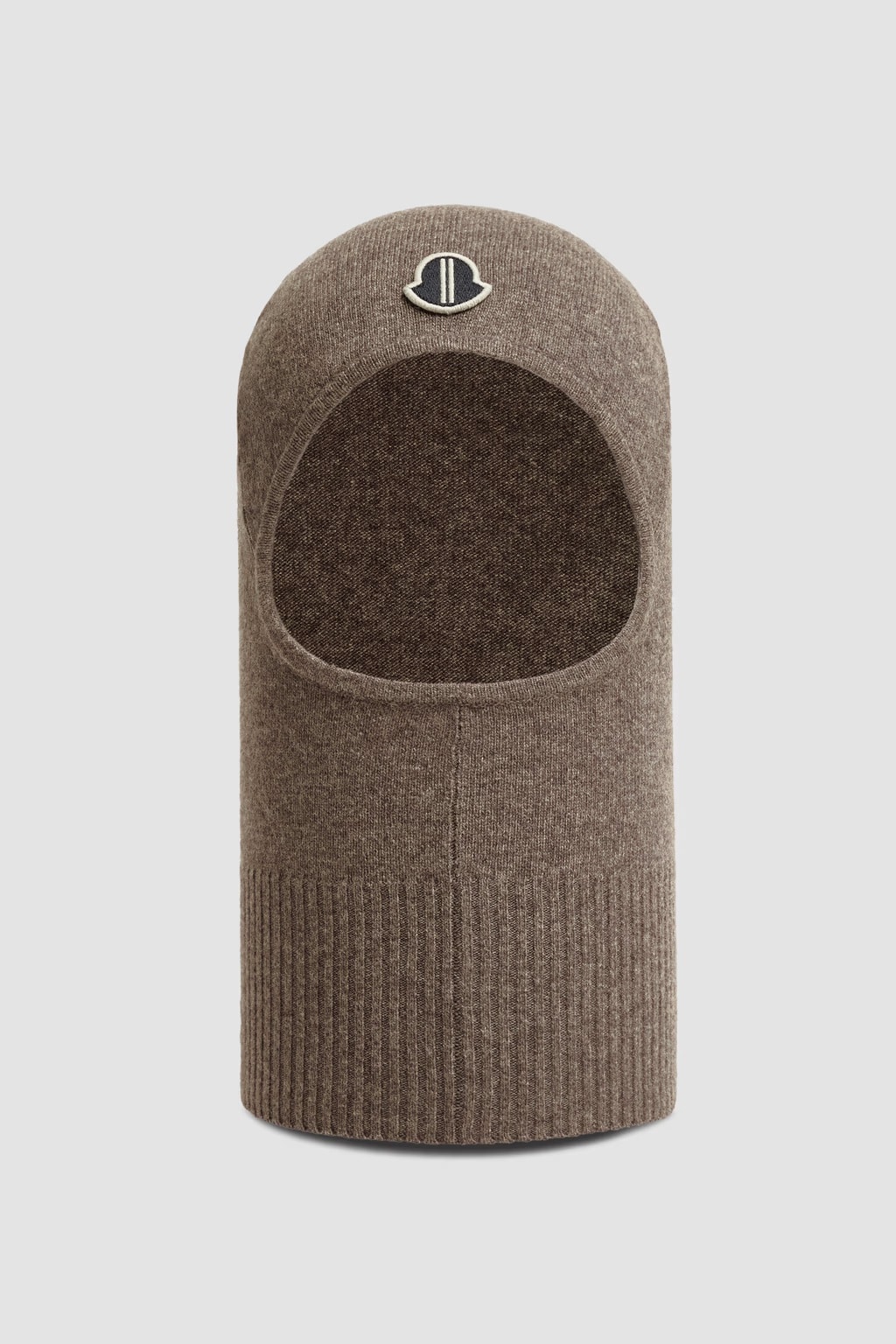 Cagoule laine cachemire taupe Moncler x Rick Owens-influensse