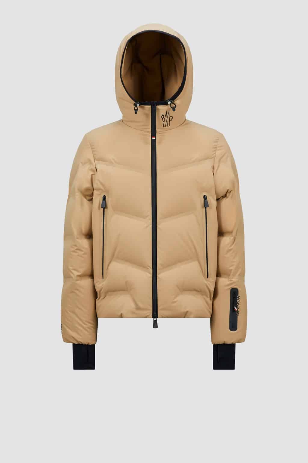 Doudoune courte capuche Arcesaz beige Moncler-influensse