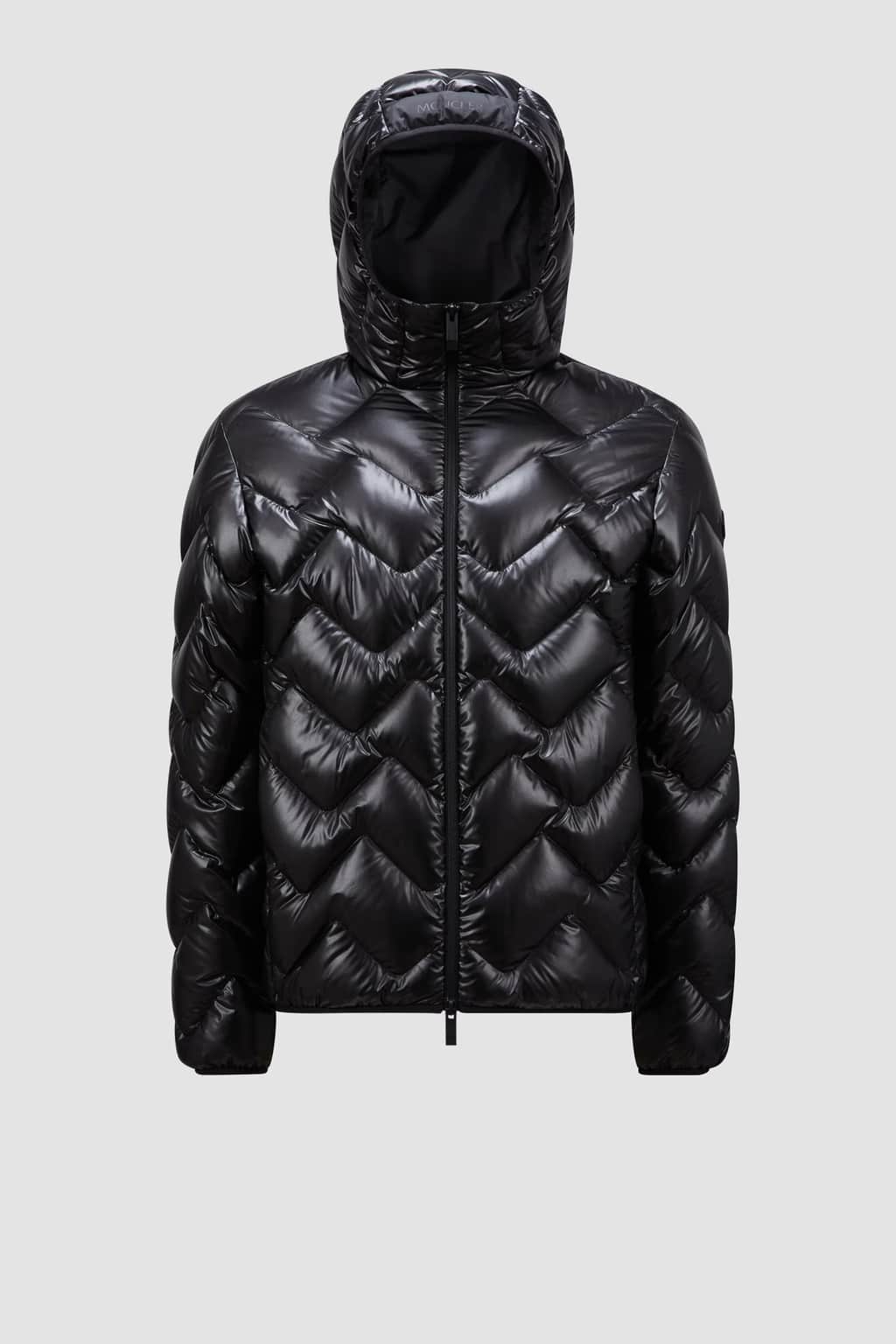 Doudoune courte capuche Laverq vagues noir Moncler-influensse