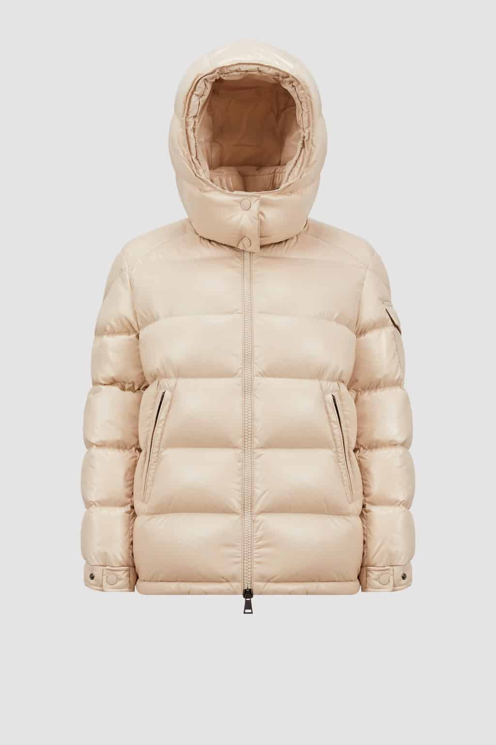 Doudoune courte capuche Maire beige Moncler