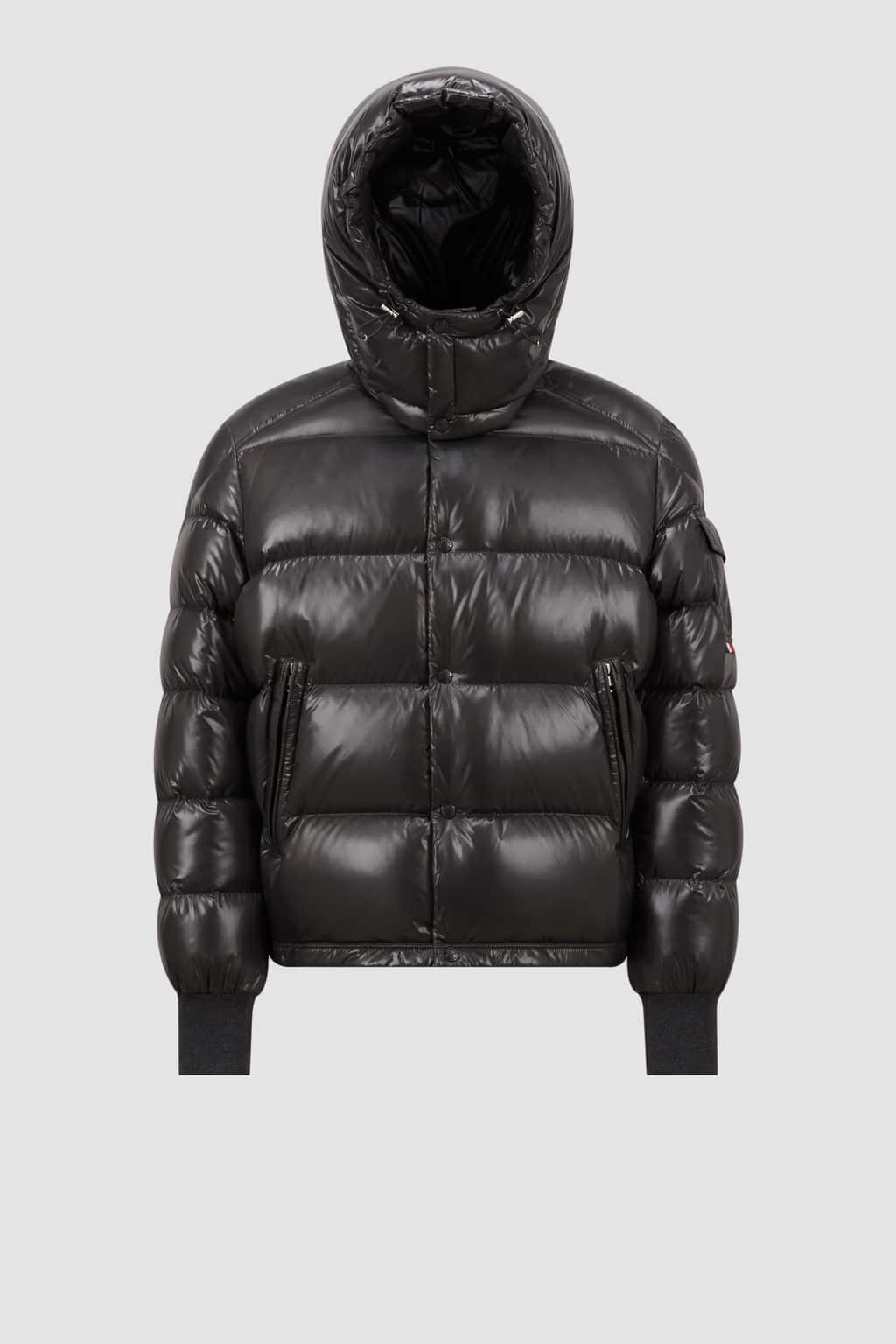 Doudoune courte capuche Maljasset gris foncé Moncler-influensse