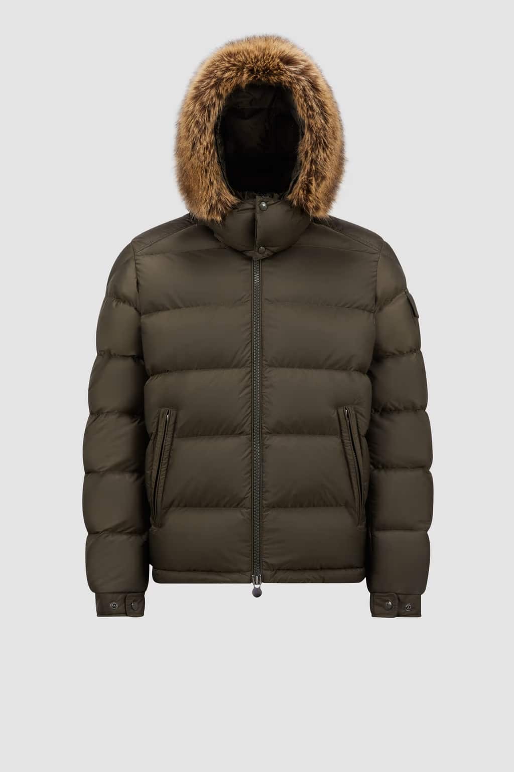 Doudoune courte capuche Mayaf vert olive Moncler-influensse