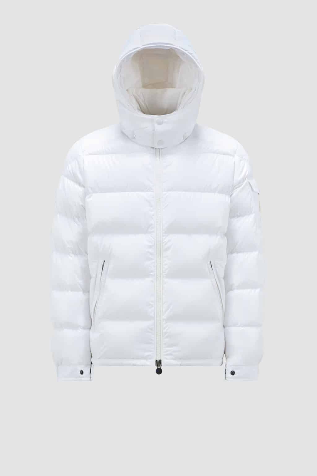 Doudoune courte capuche Maya blanc Moncler-influensse