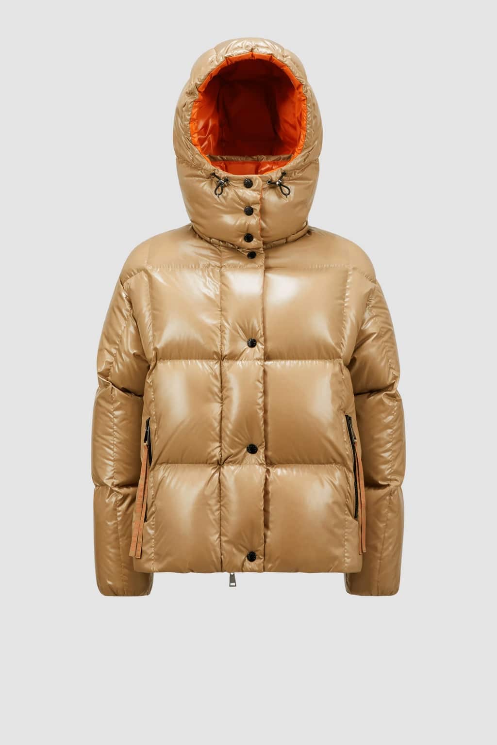 Doudoune courte capuche Parana camel Moncler-influensse
