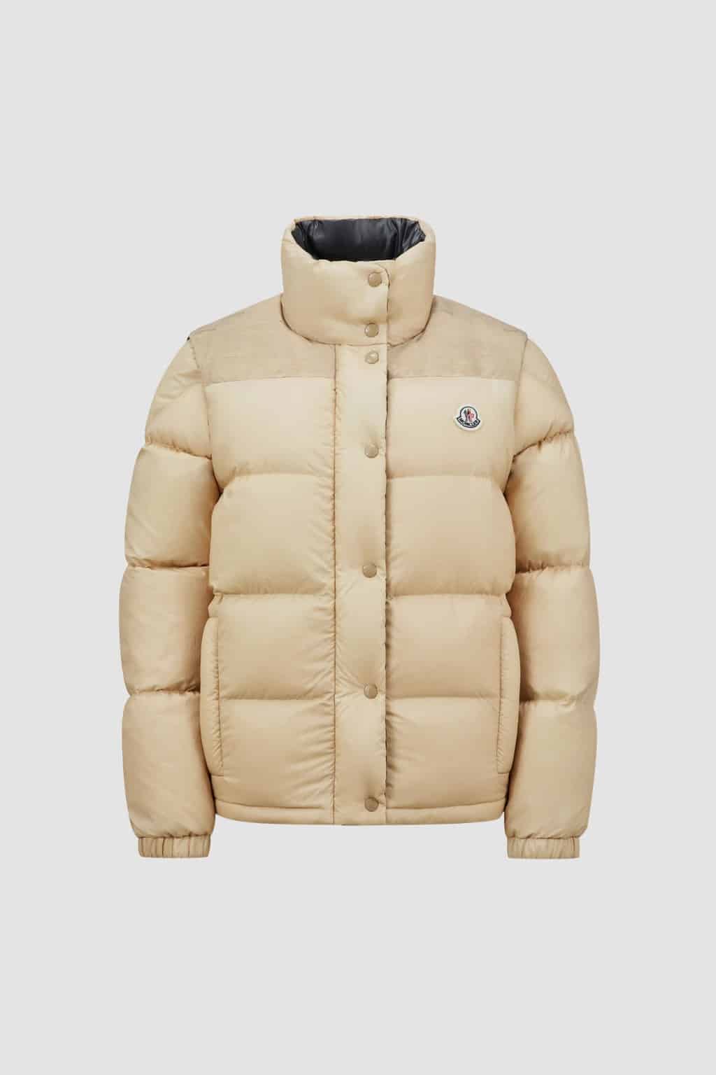 Doudoune courte réversible beige sable Moncler Verone-influensse