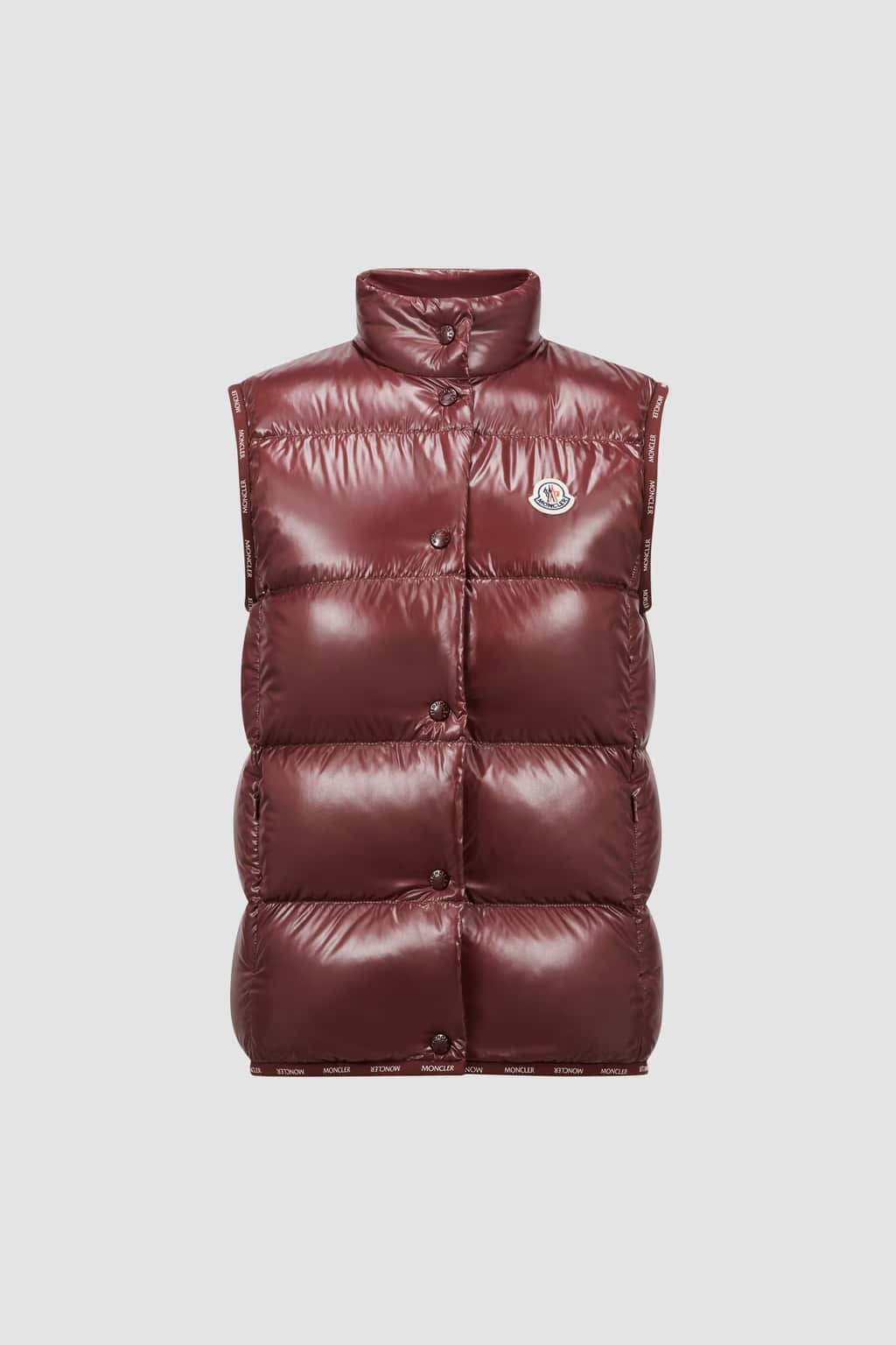 Doudoune sans manches Badia bordeaux Moncler-influensse