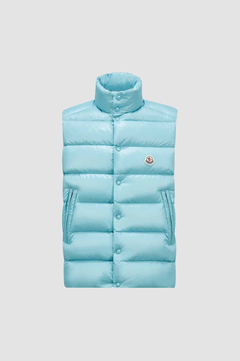 Doudoune sans manches Tibb vert d'eau Moncler-influensse