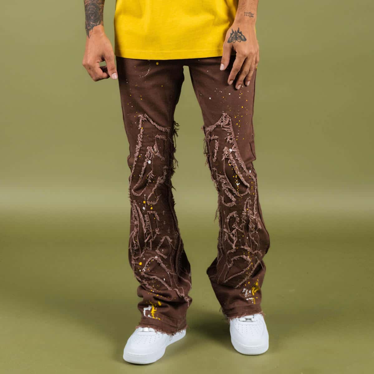 Pantalon Large Chahuteur brun THRT SWO-influensse