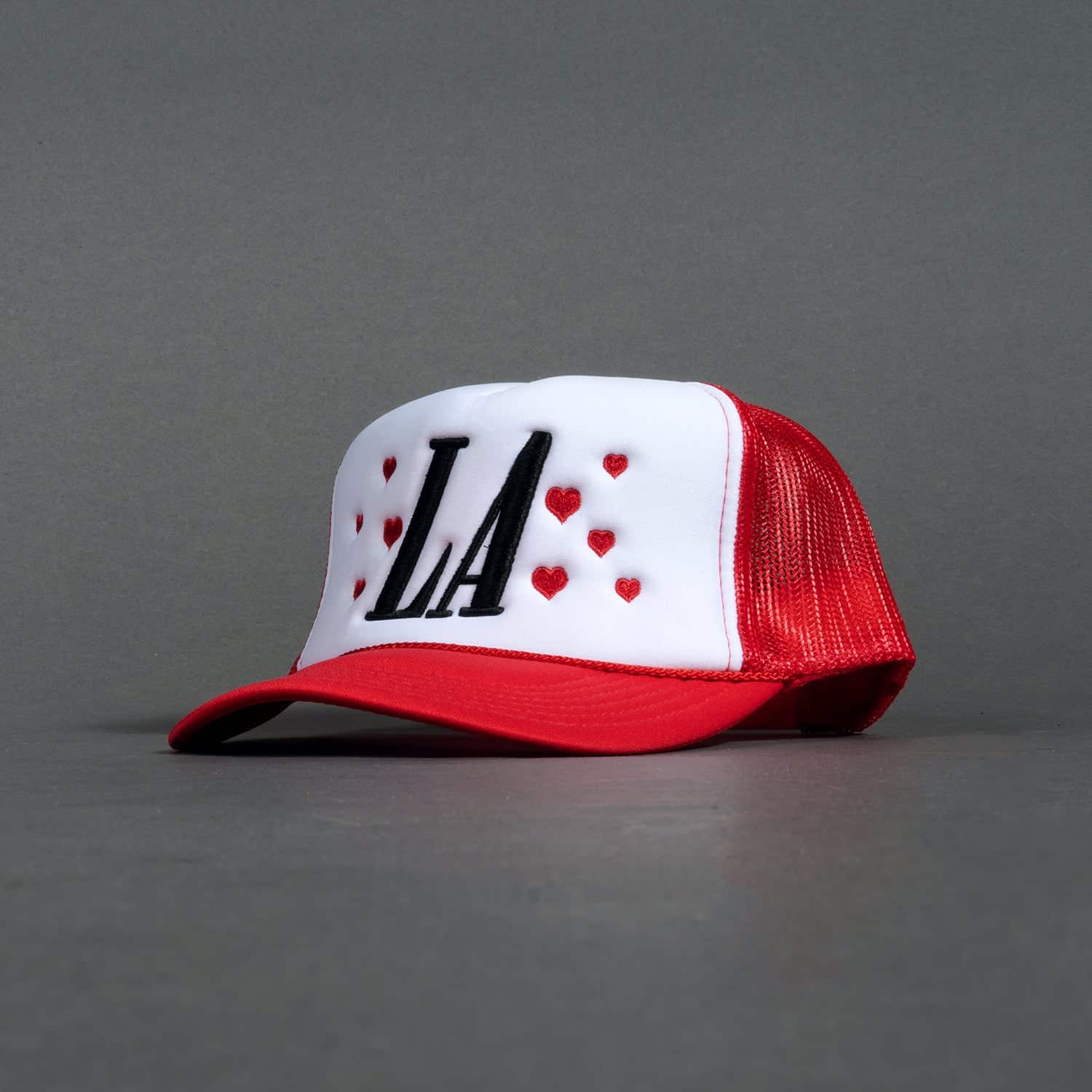 Casquette trucker LA Hearts rouge No Cap-influensse
