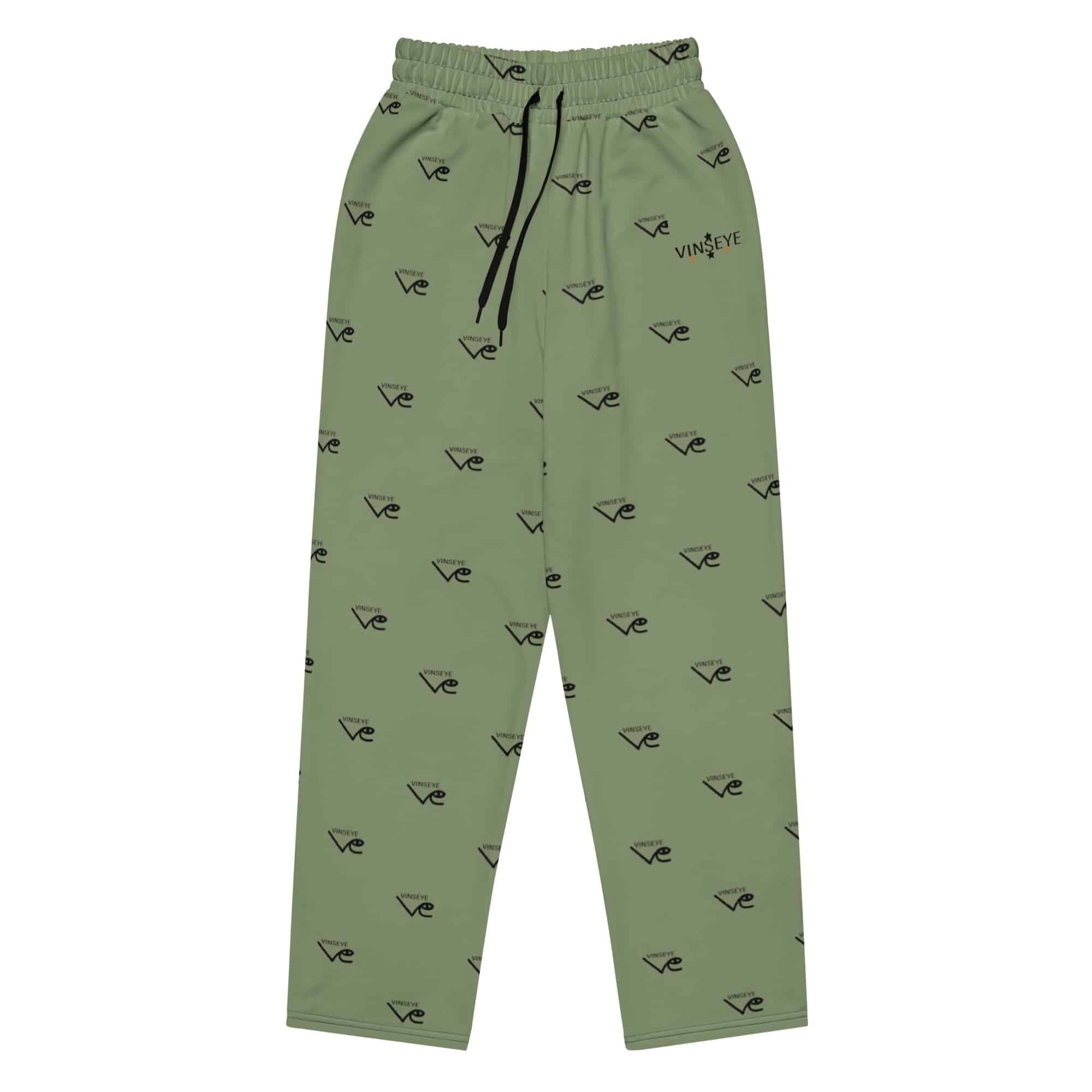Pantalon survêtement large monogram Camo green vinseye-influensse