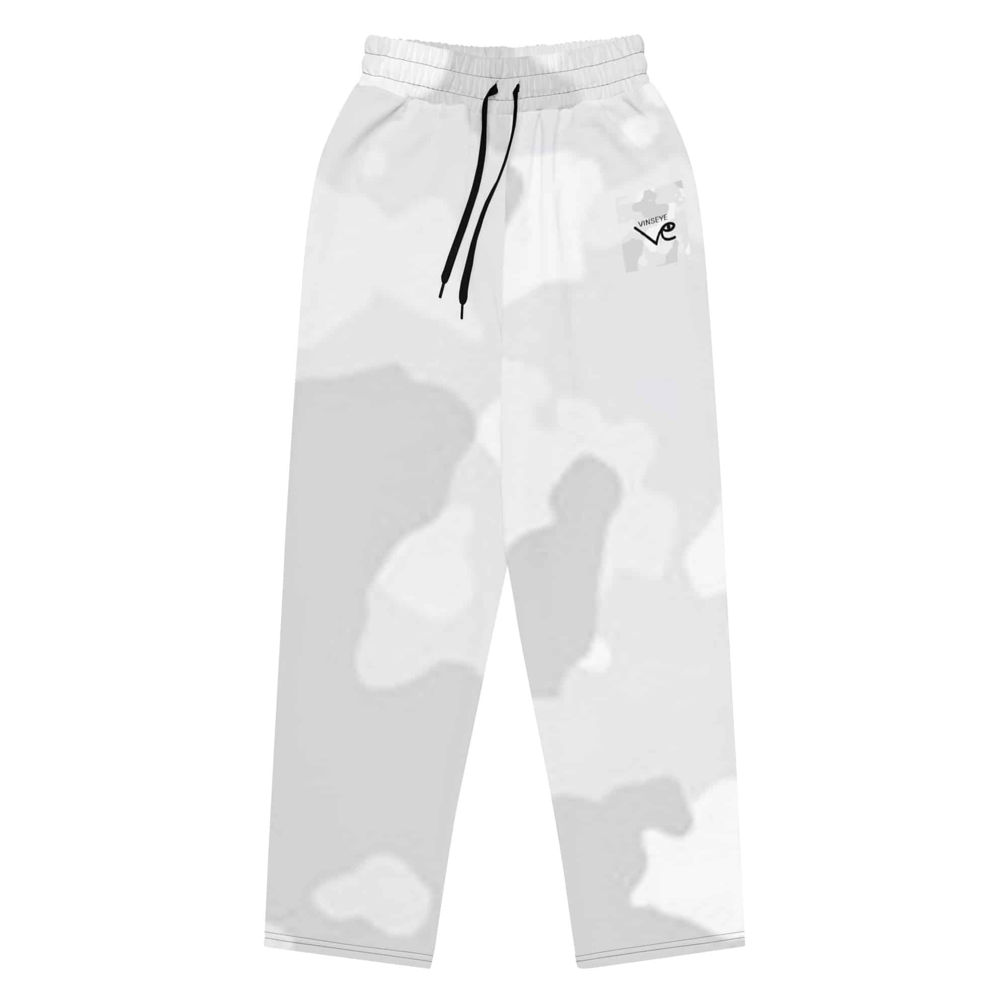 Pantalon survêtement large Camo blanc vinseye-influensse