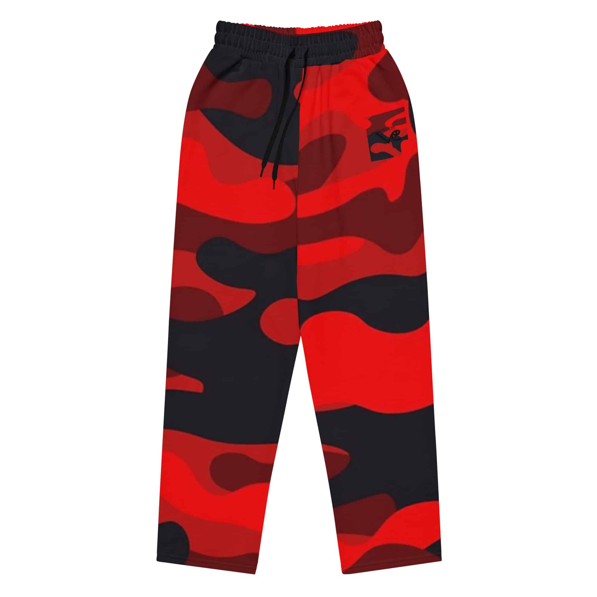 Pantalon survêtement large Camo rouge vinseye-influensse