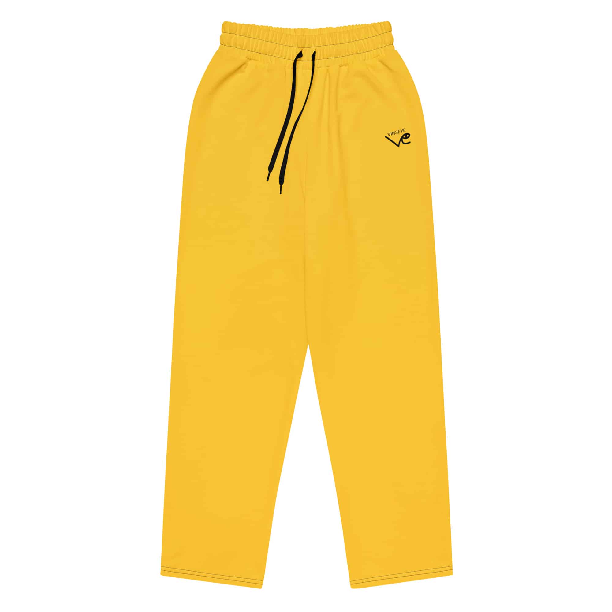 Pantalon survêtement large jaune vinseye-influensse