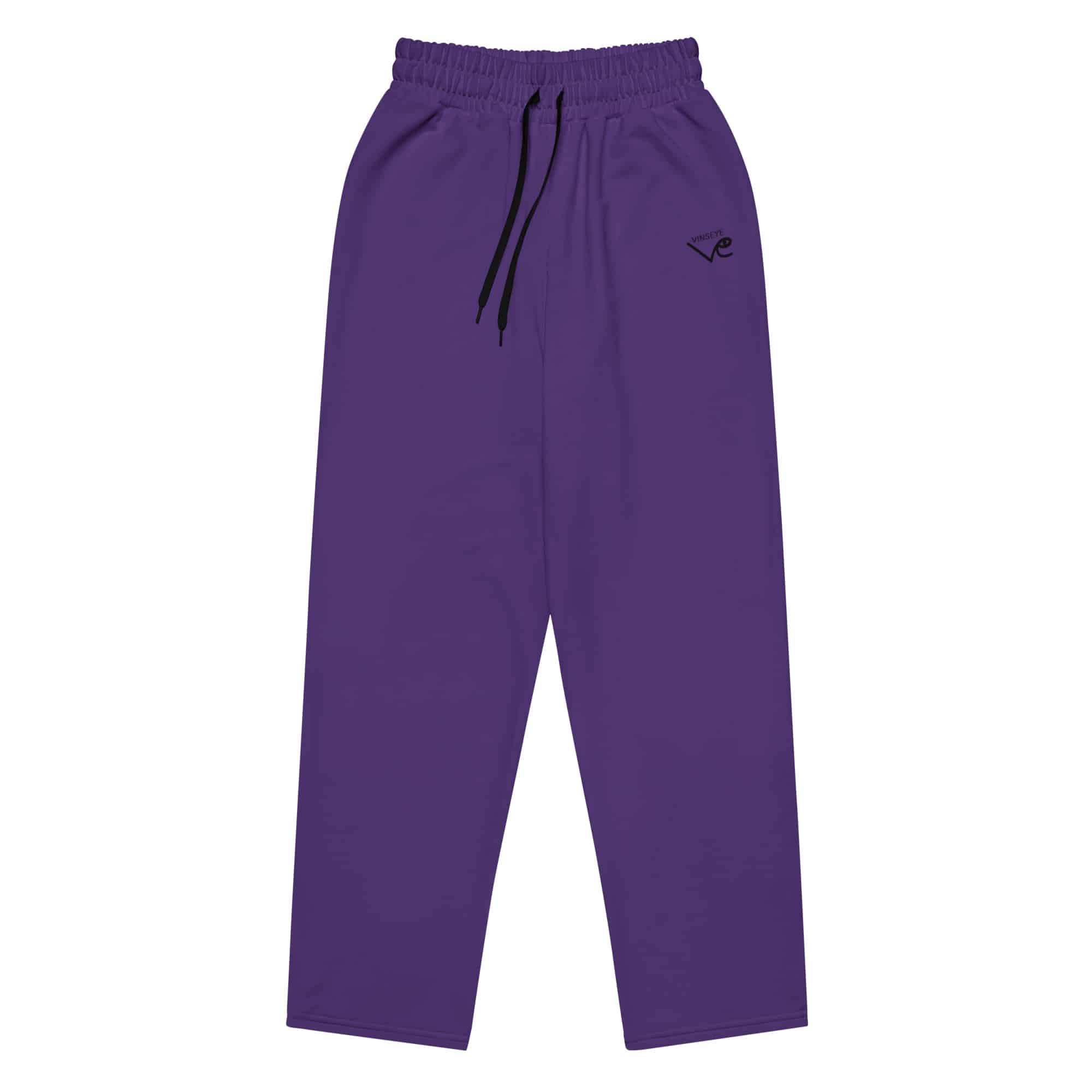 Pantalon survêtement large violet vinseye-influensse