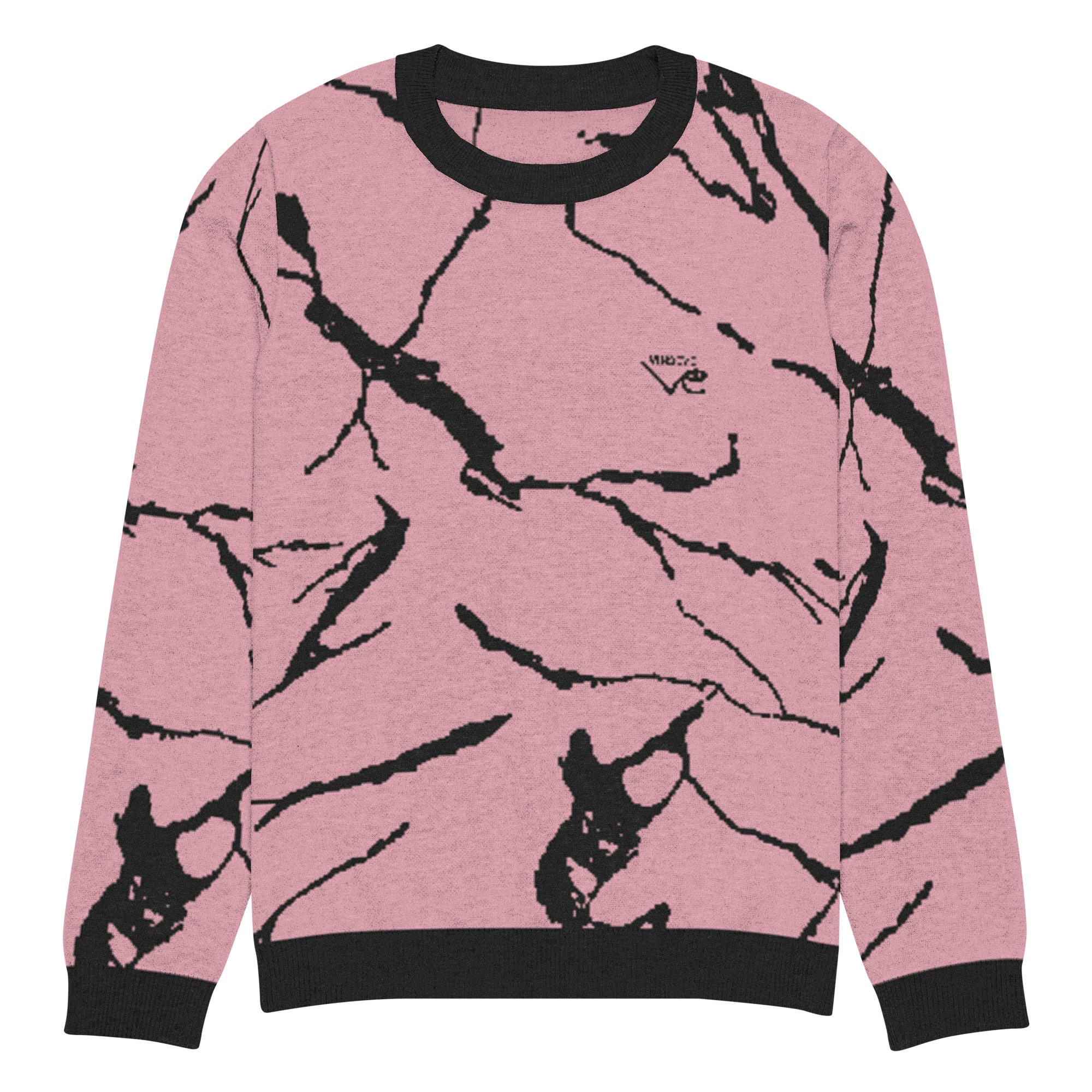 Pull tricot streetwear luxe lady marbre rose Vinseye-influensse