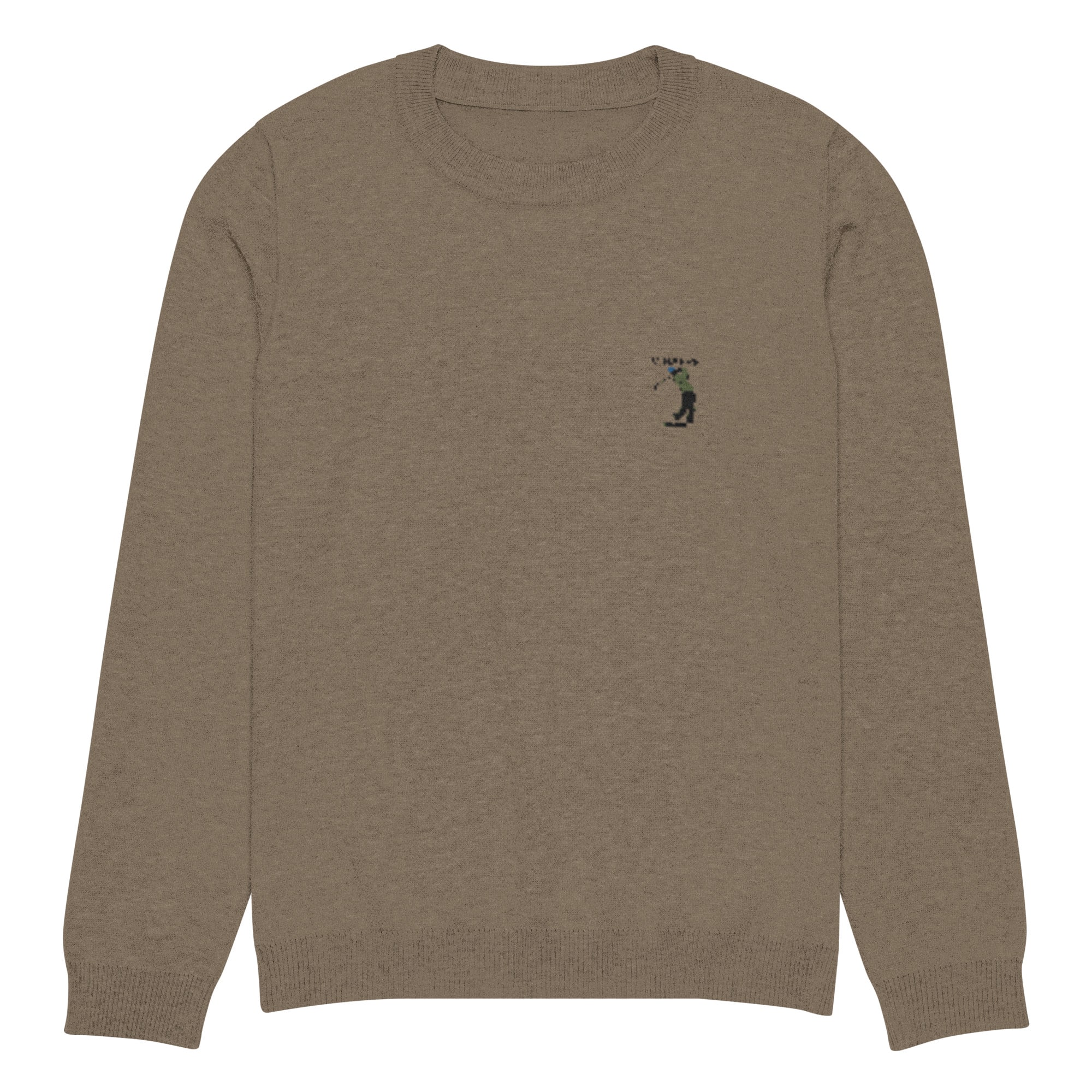 Pull tricot luxe street golfer cacahuète Vinseye-influensse