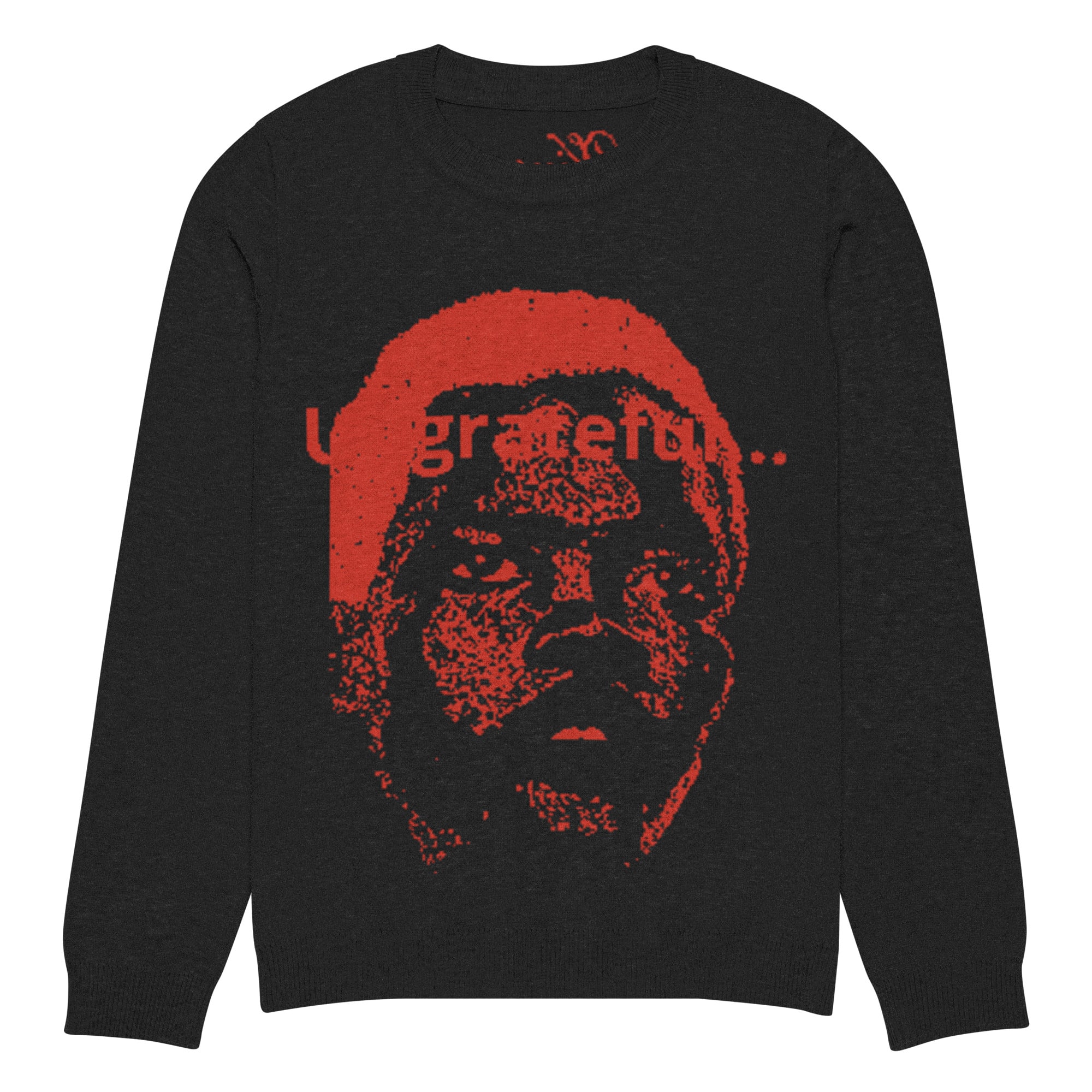 Pull tricot luxe Ungrateful noir Vinseye-influensse