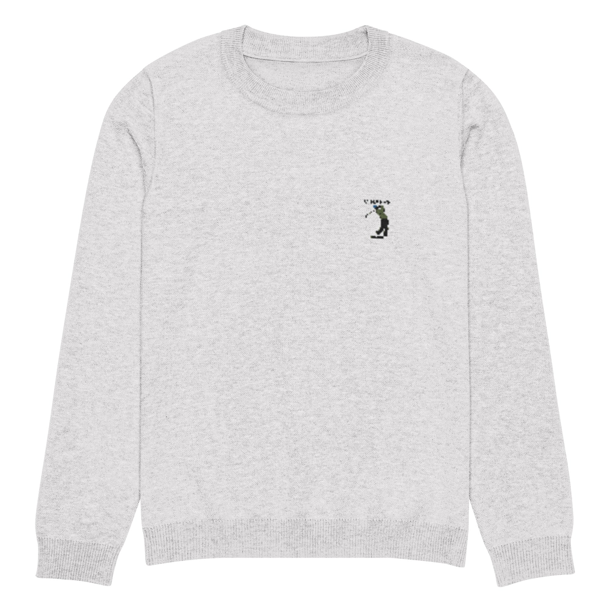 Pull tricot luxe street golfer décoloré Vinseye-influensse