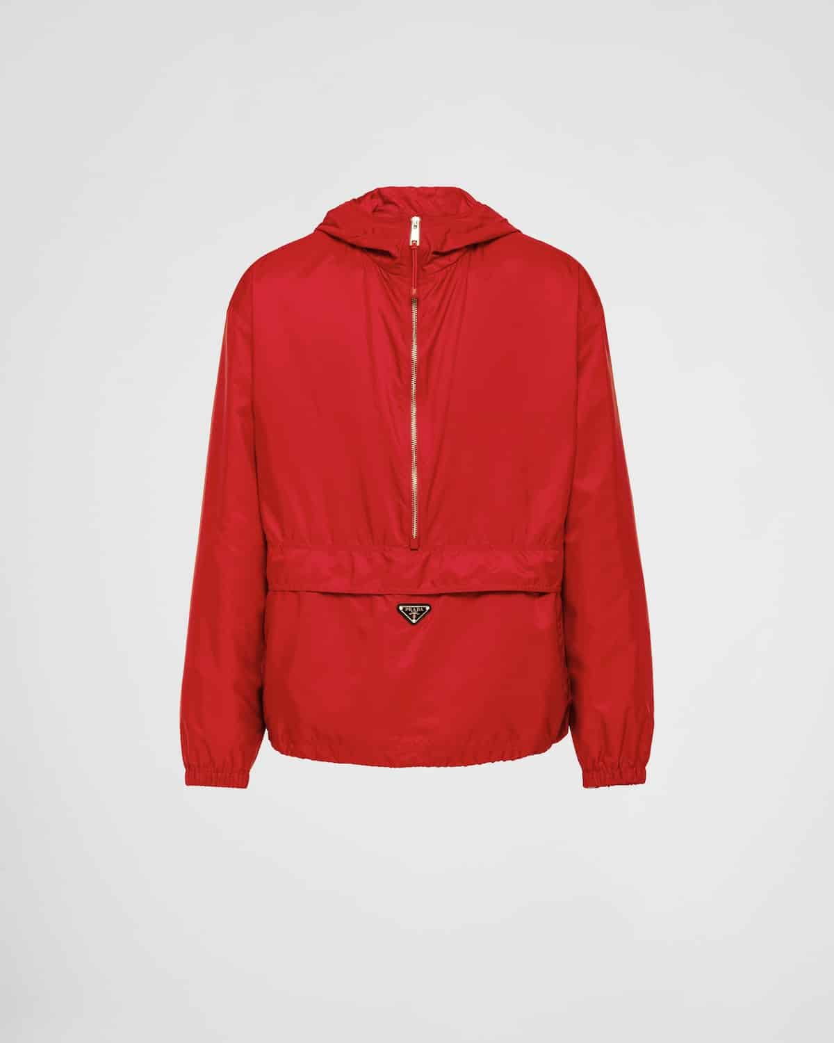 Veste à capuche Re-Nylon rouge Prada-influensse