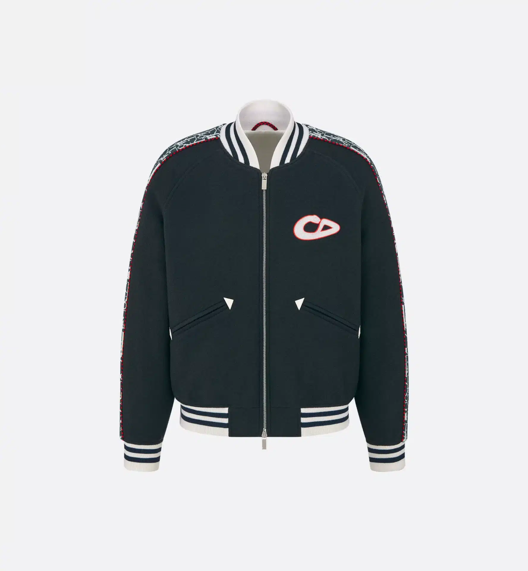 Blouson Dior And Kaws jersey laine bleu Dior-influensse