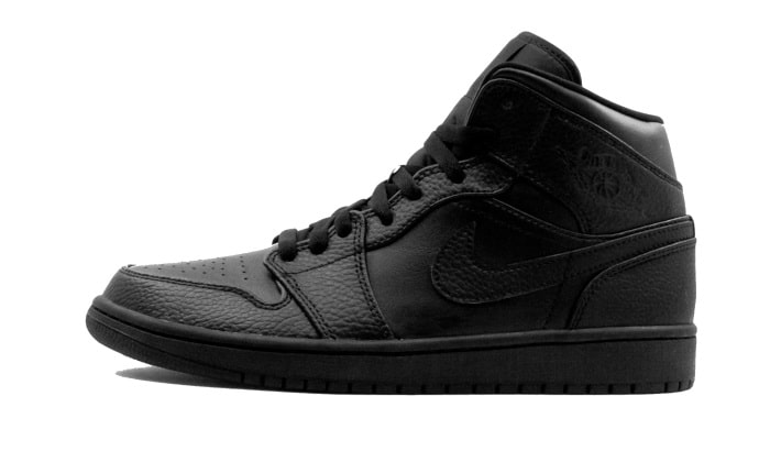 Air Jordan 1 Mid Triple Black-influensse