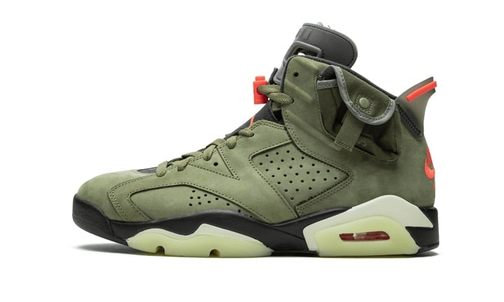 Air Jordan 6 Travis Scott Medium Olive-influensse