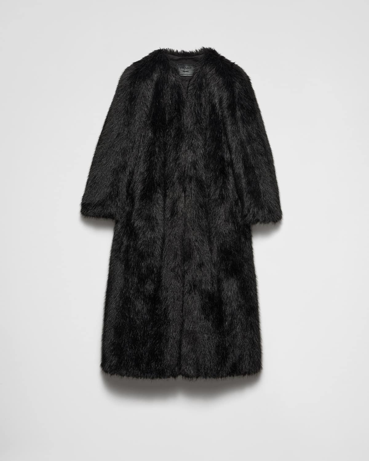 Manteau Aspen noir Prada-influensse