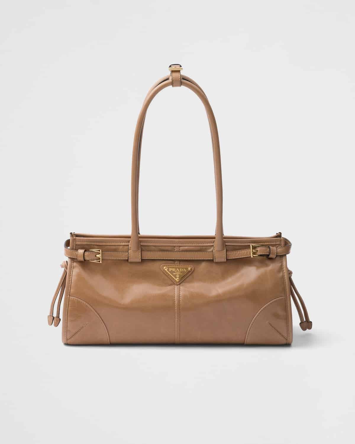 Sac à main cuir rose pâle Prada-influensse