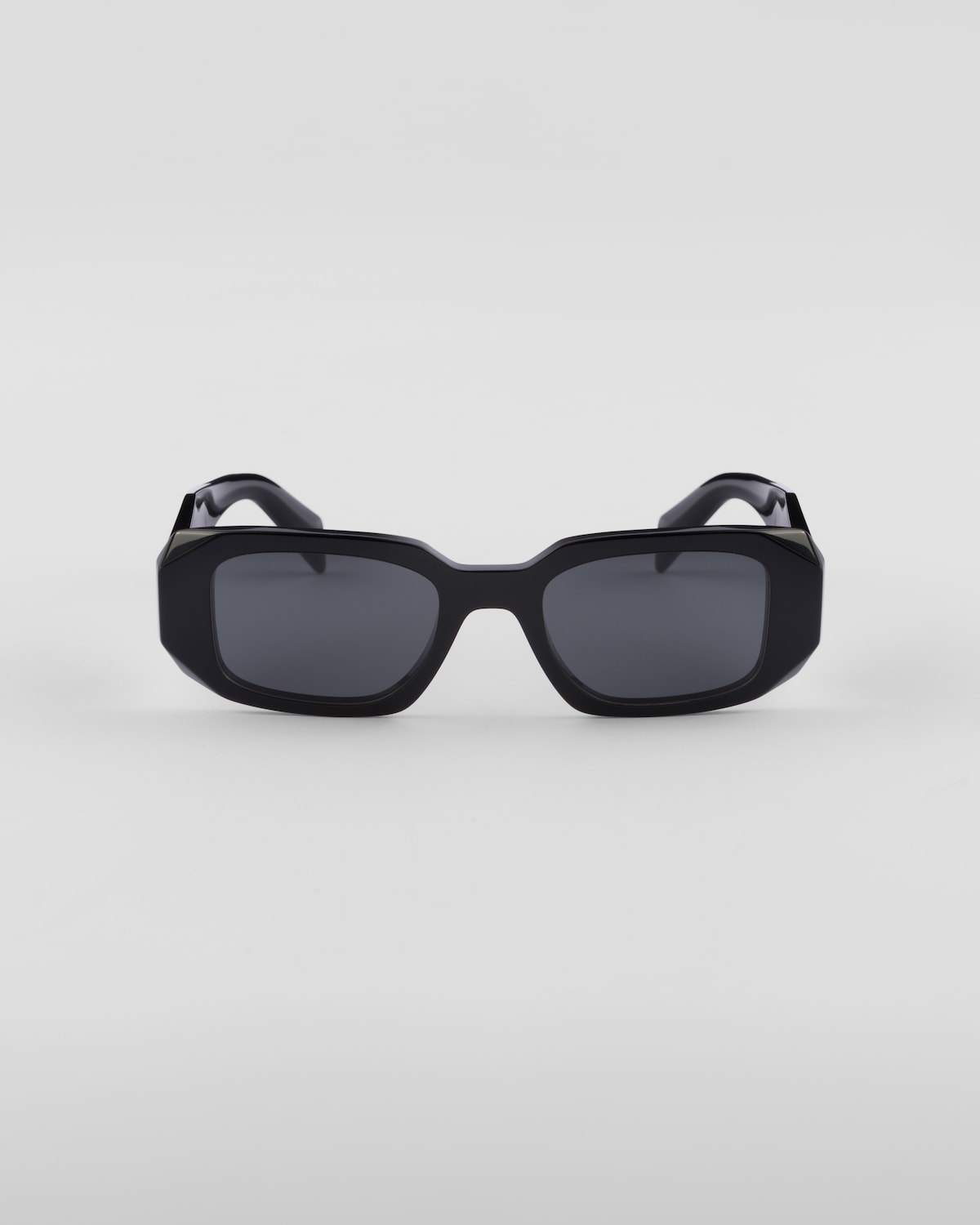 Lunettes de soleil symbole verres gris ardoise Prada-influensse