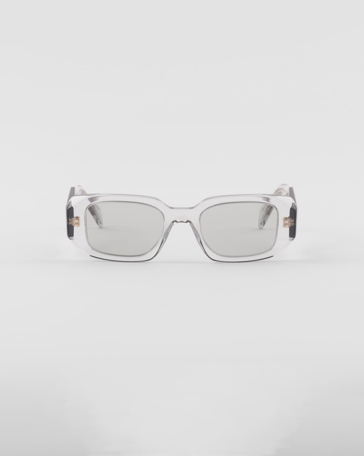 Lunettes de soleil symbole gris clair Prada-influensse