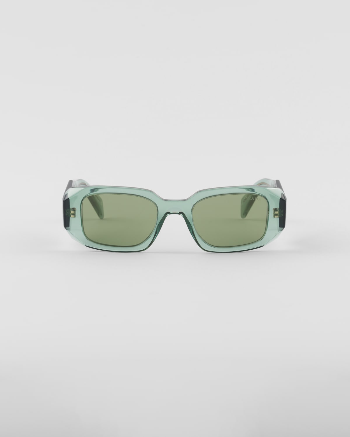 Lunettes de soleil symbole vert sauge Prada-influensse