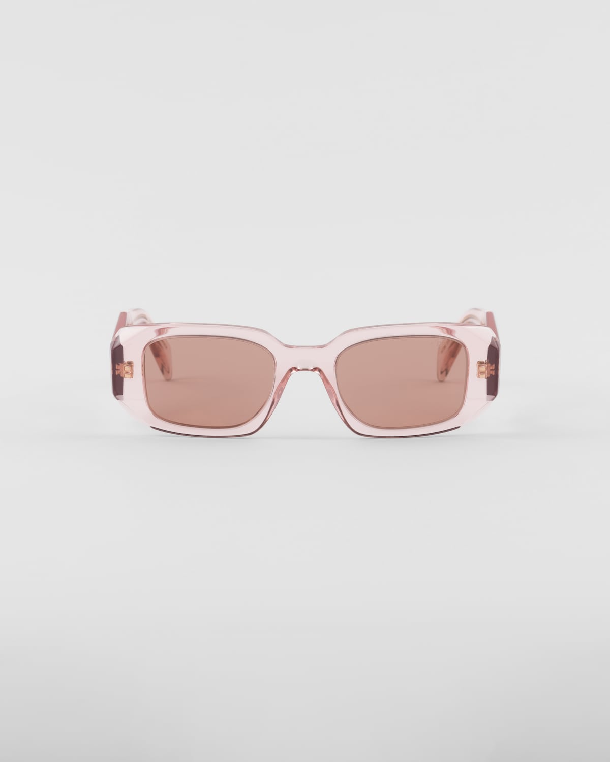 Lunettes de soleil symbole pêche acajou Prada-influensse