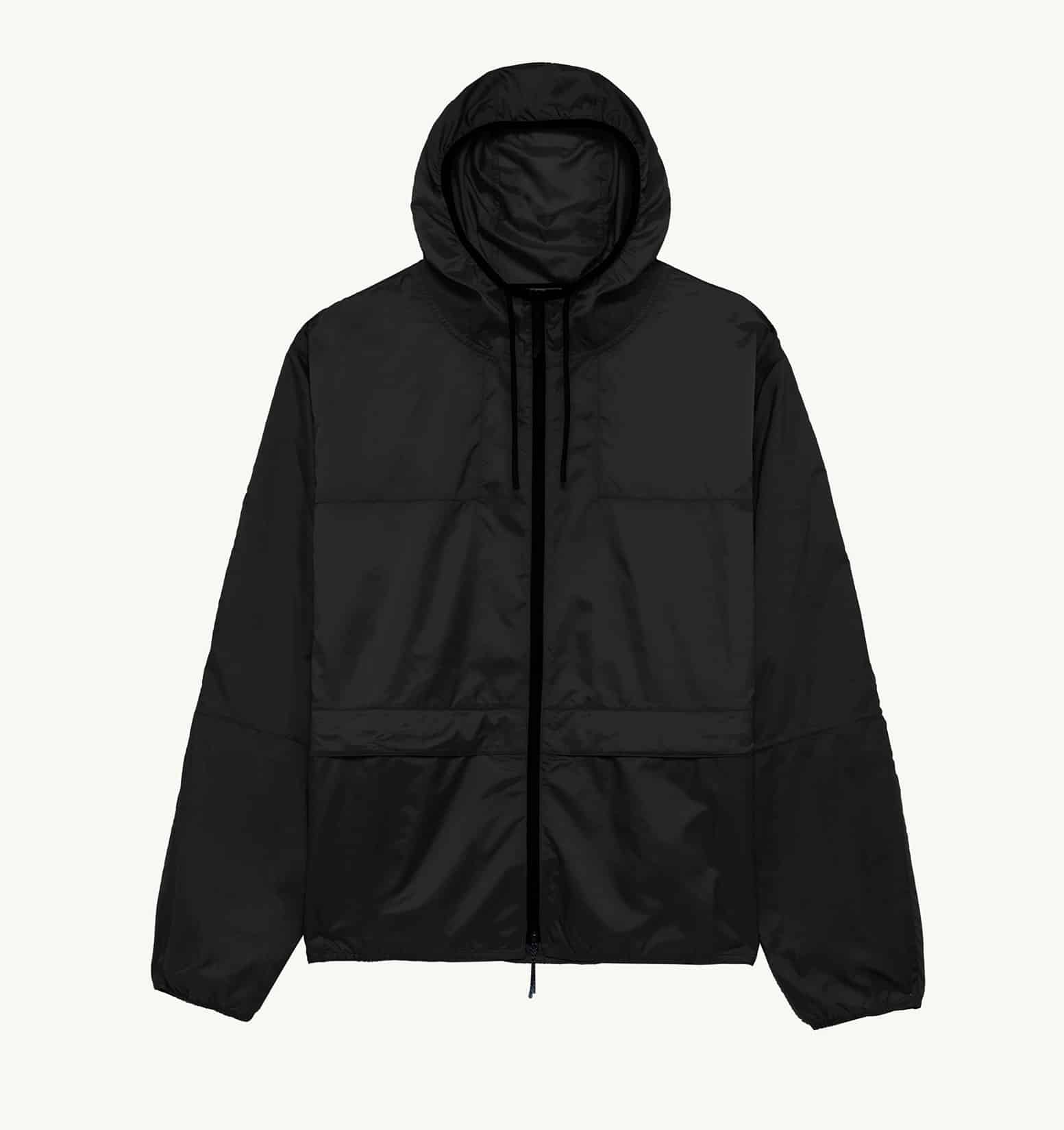 Coupe vent à capuche pliable nylon noir Autry-influensse