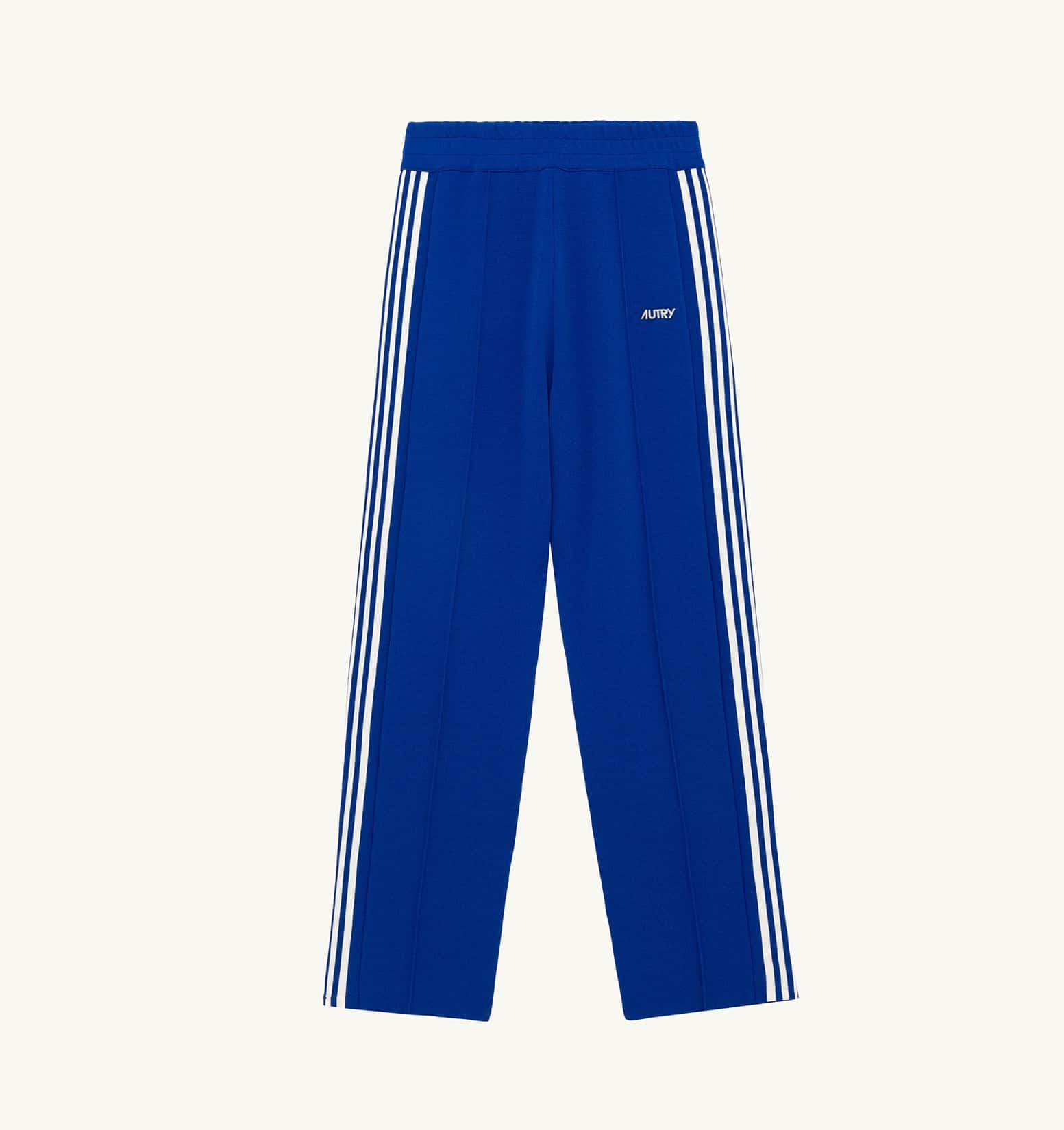 Pantalon survêtement viscose tennis tricot bleu Autry-influensse