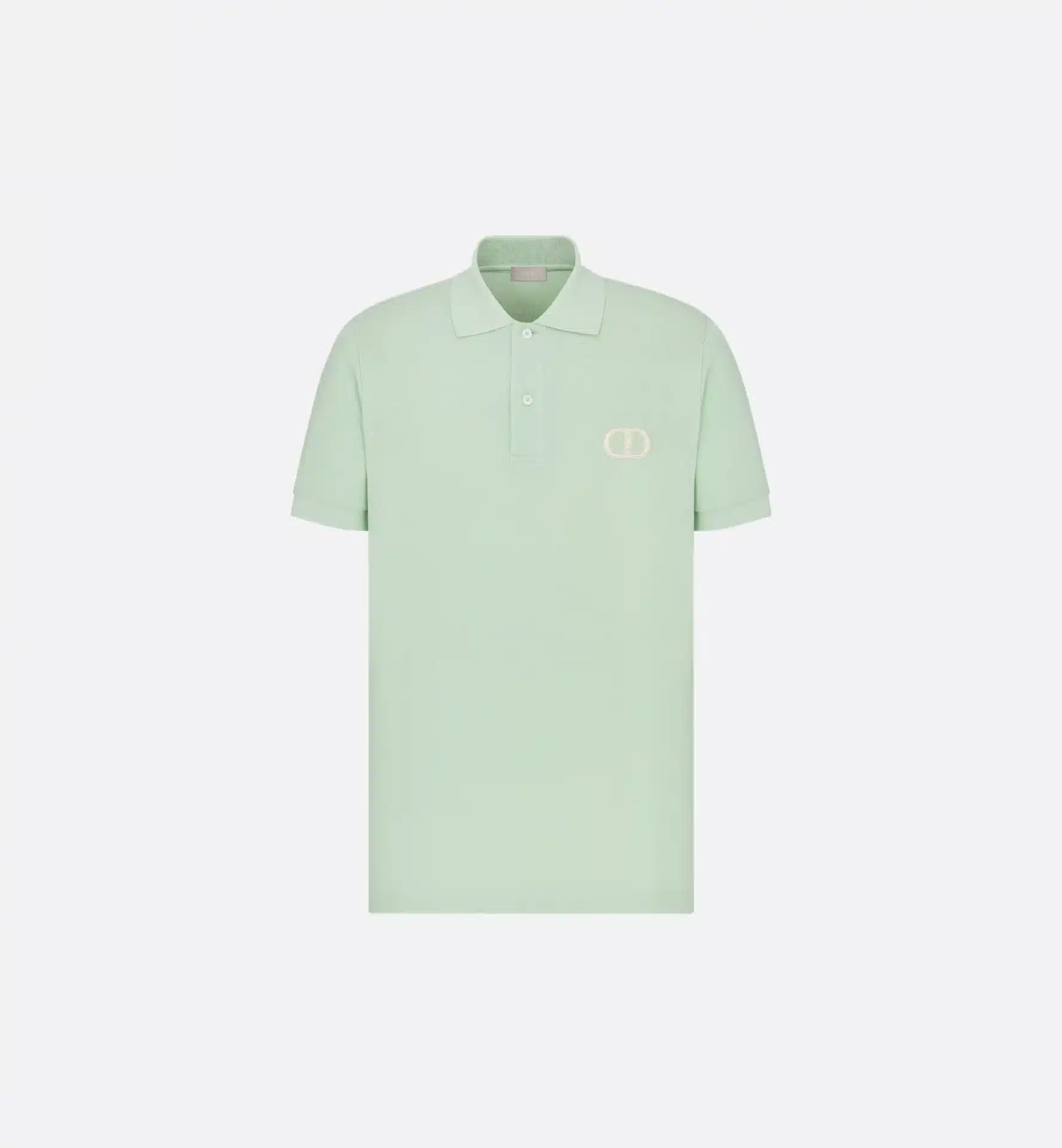 Polo CD Icon coton piqué vert clair Dior-influensse
