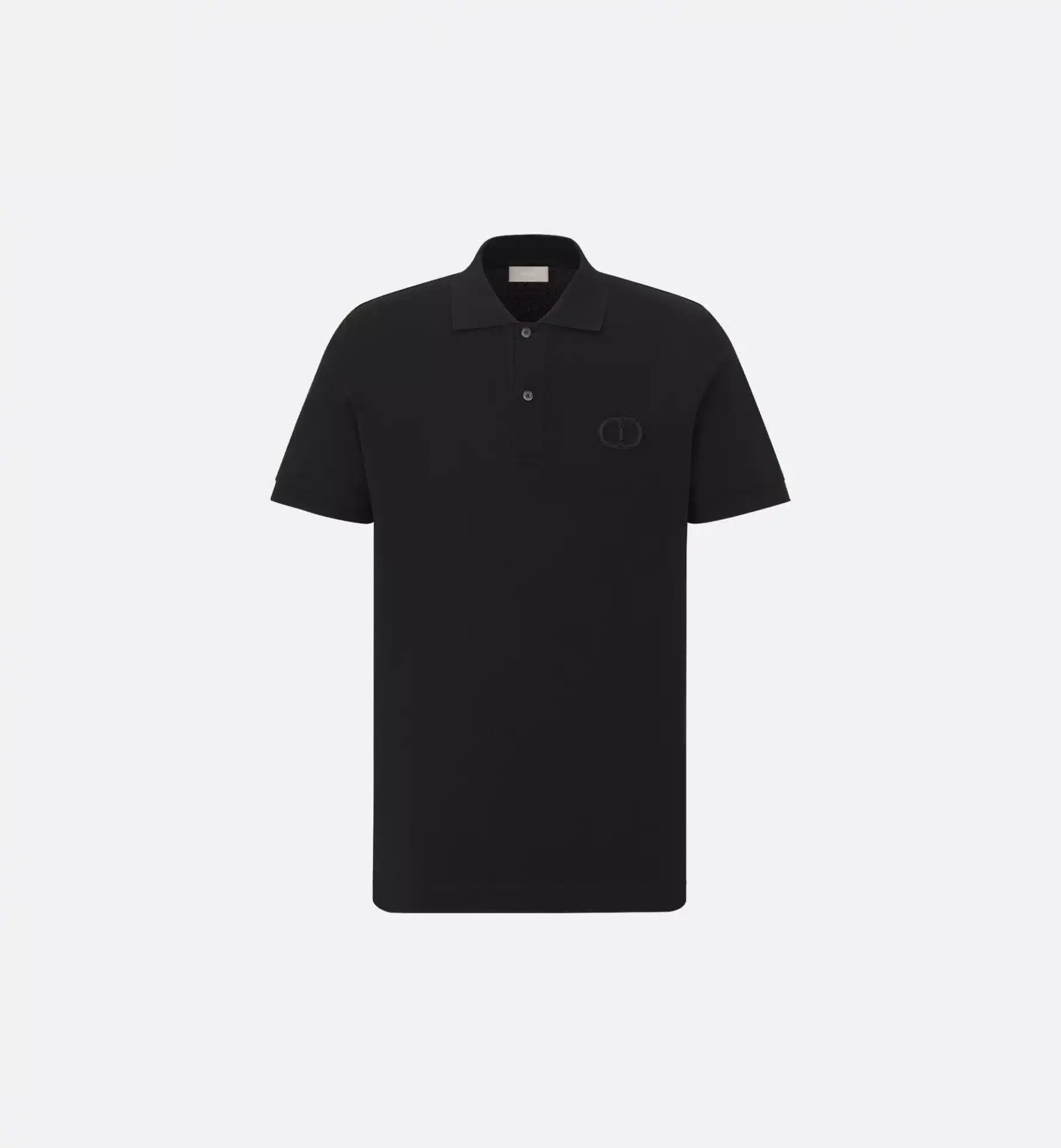Polo CD Icon coton piqué noir Dior-influensse