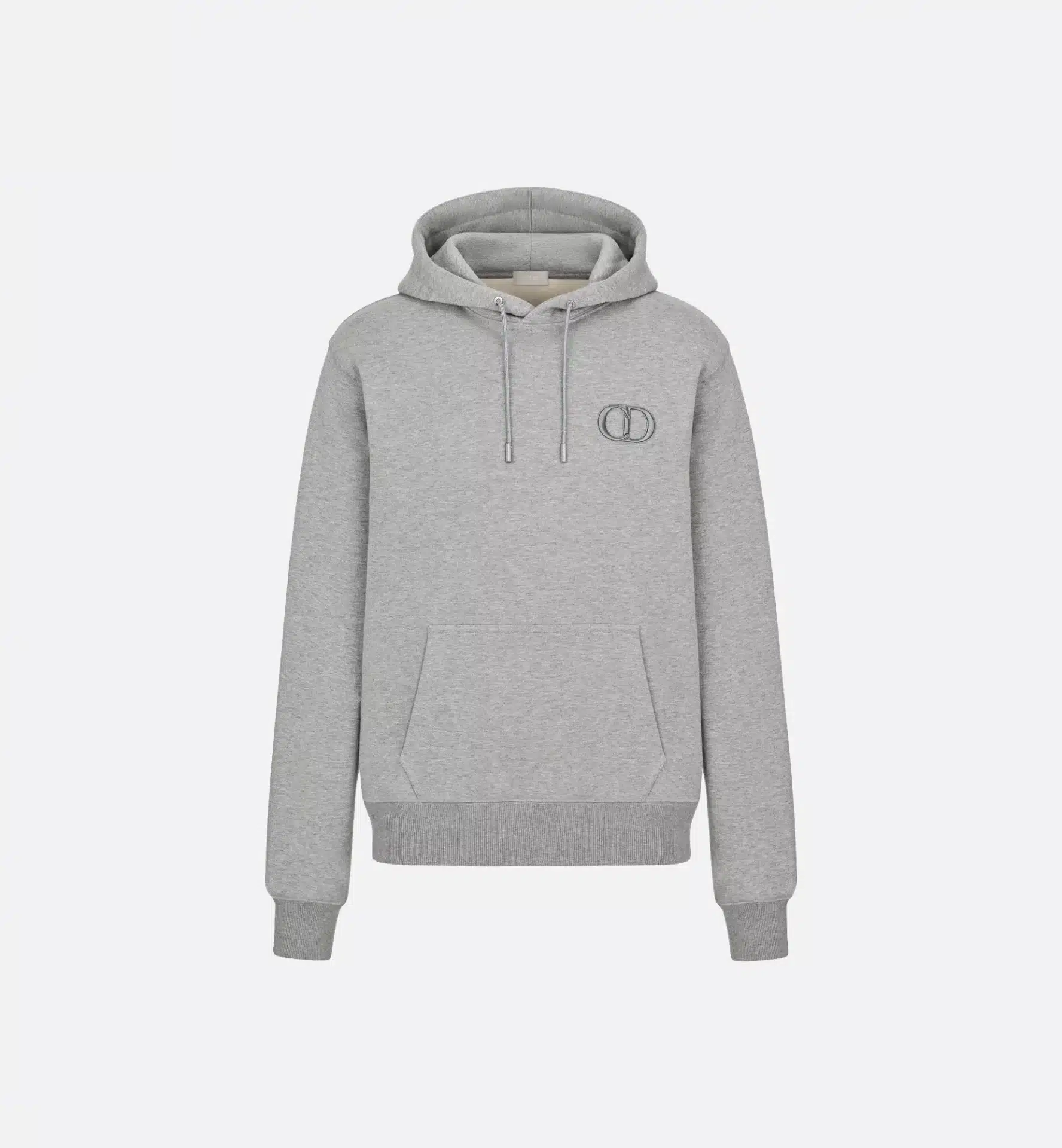 Sweat à capuche luxe CD Icon molleton coton gris Dior-influensse