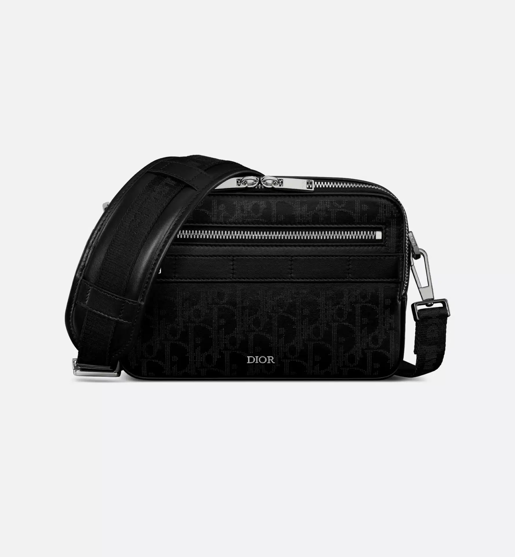 Sac à bandoulière Safari cuir oblique Galaxy noir Dior-influensse