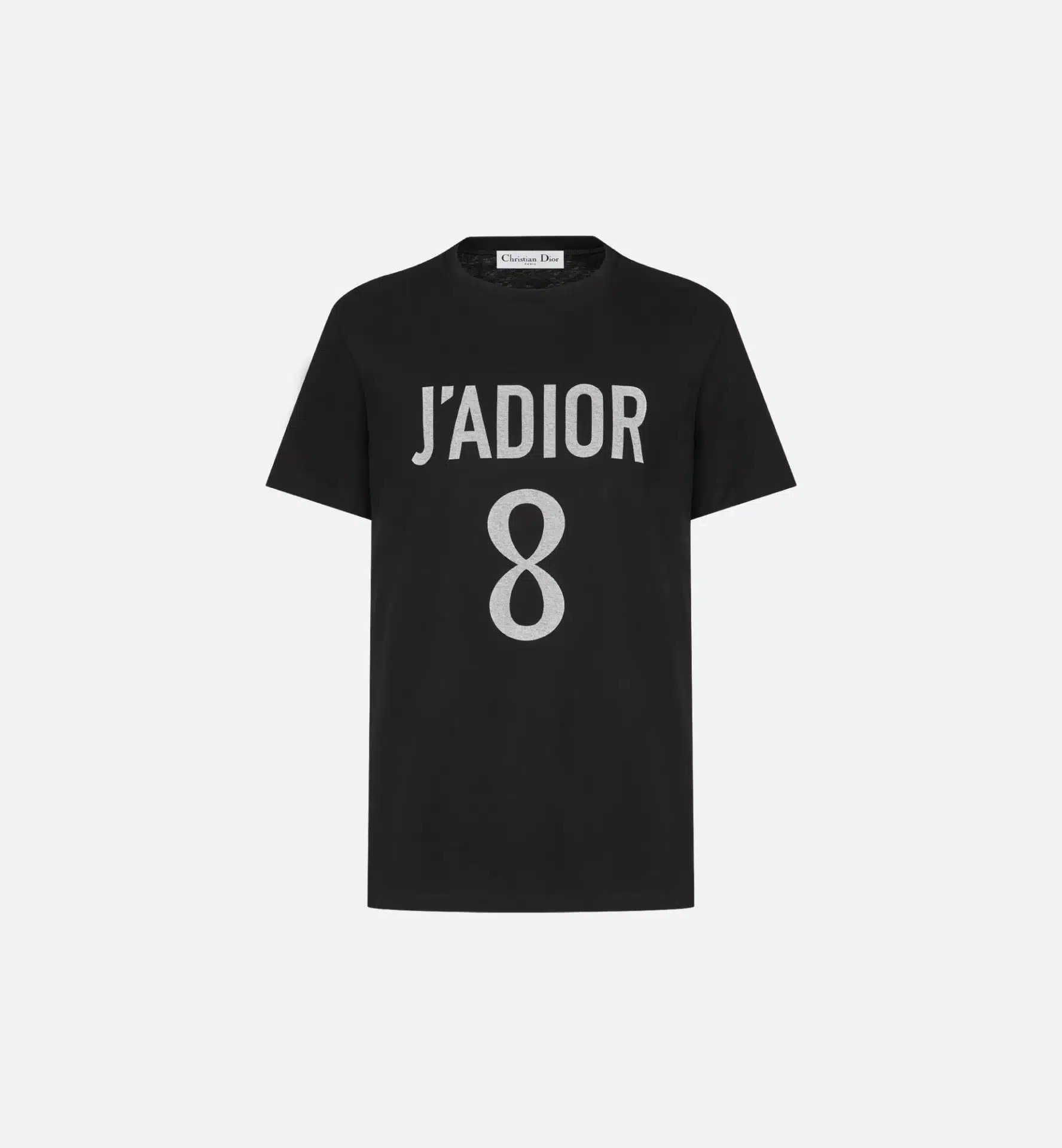 T-shirt luxe J'Adior 8 jersey coton lin noir Dior-influensse