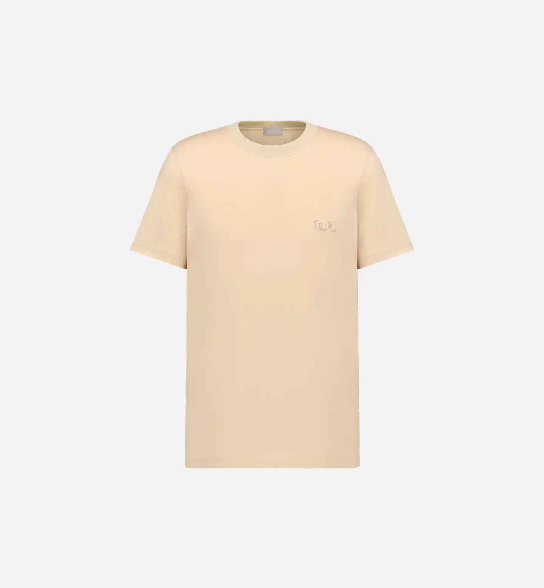 T-shirt streetwear Icons jersey coton sea island beige Dior-influensse