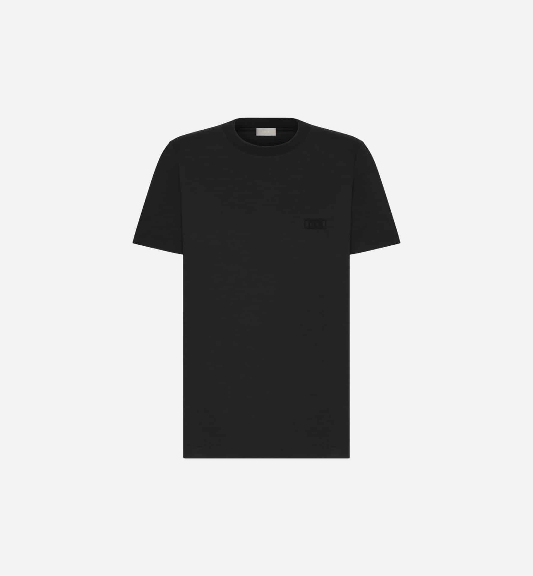 T-shirt streetwear Icons jersey coton sea island noir Dior-influensse