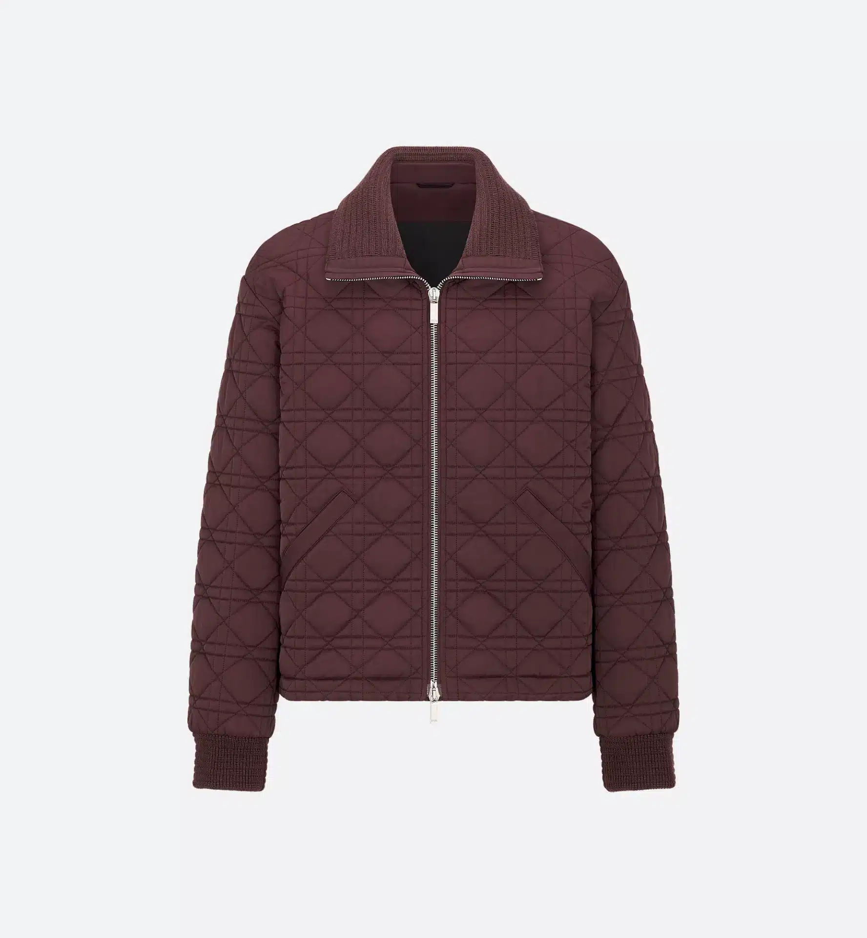 Blouson Cannage toile technique bordeaux Dior-influensse