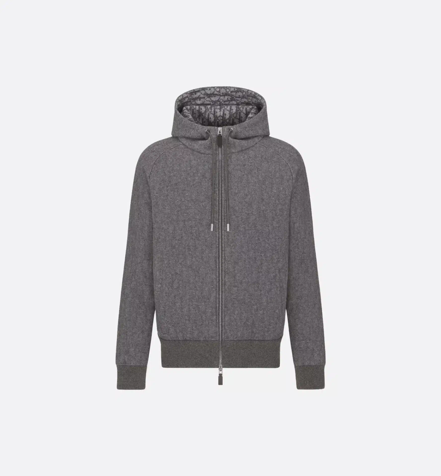 Veste survêtement à capuche Icons cachemire laine gris Dior-influensse