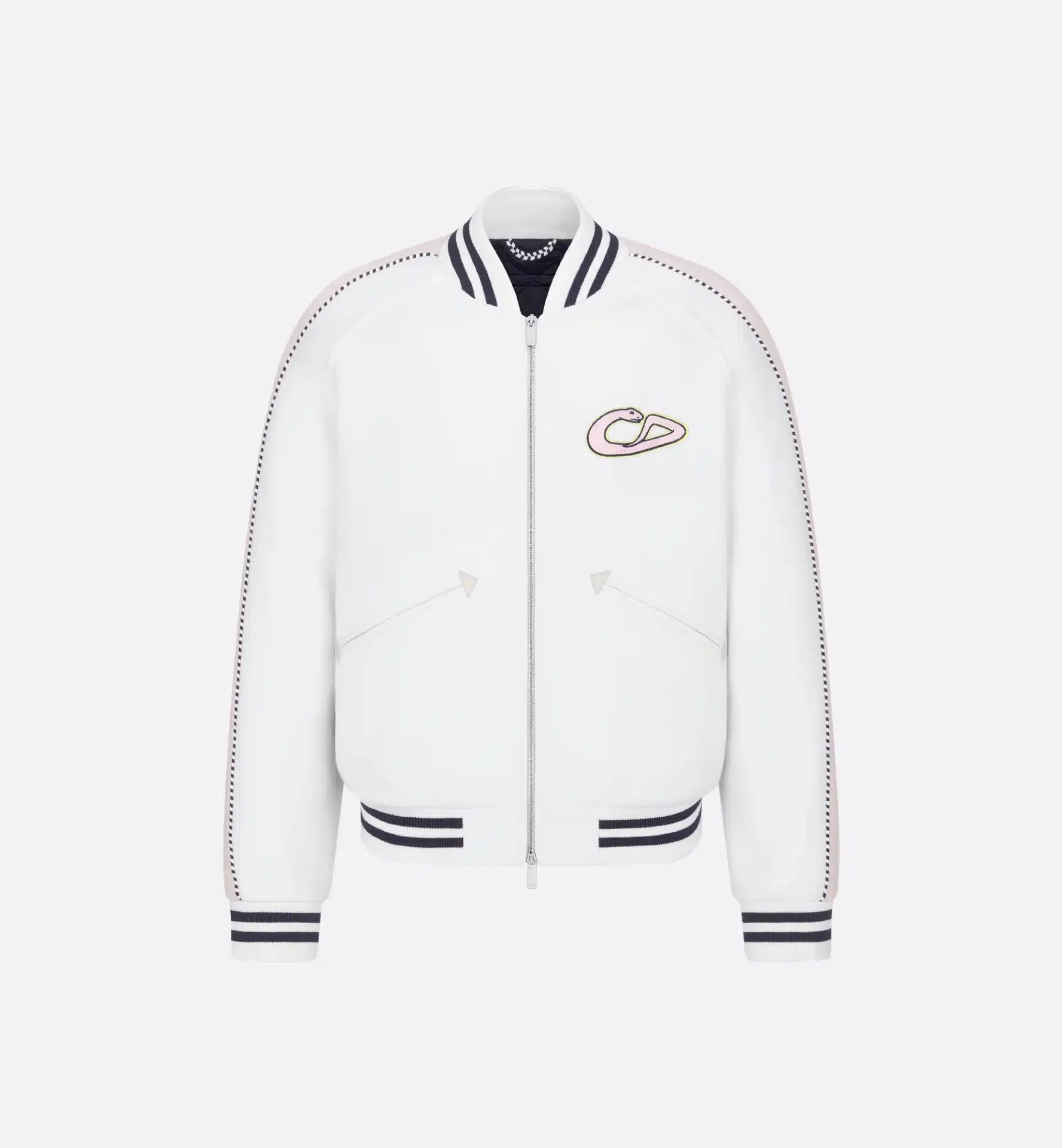 Blouson Dior And Kaws jersey laine blanc Dior-influensse