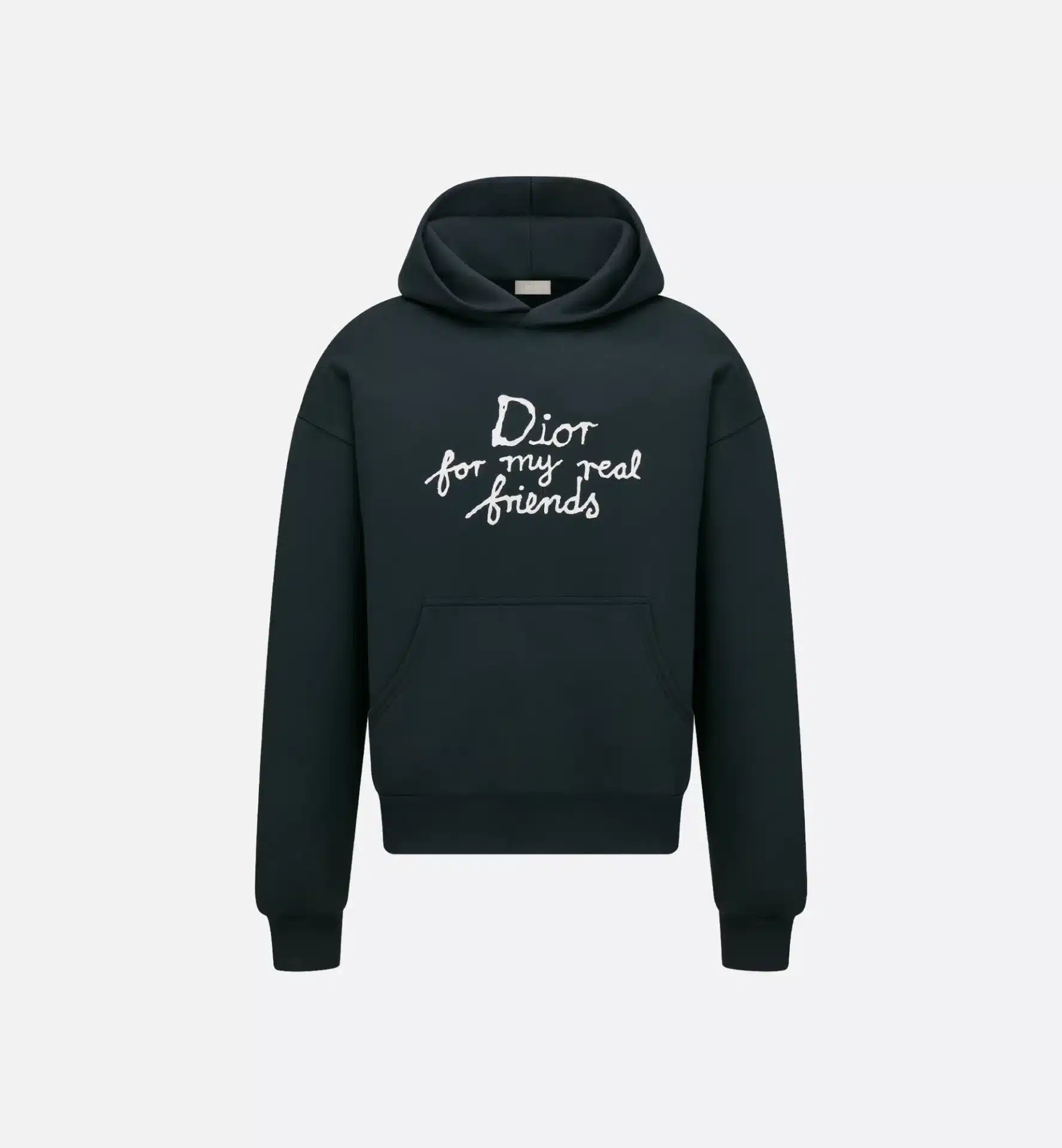 Sweat à capuche luxe Dior And Hylton Nel molleton bleu marine-influensse