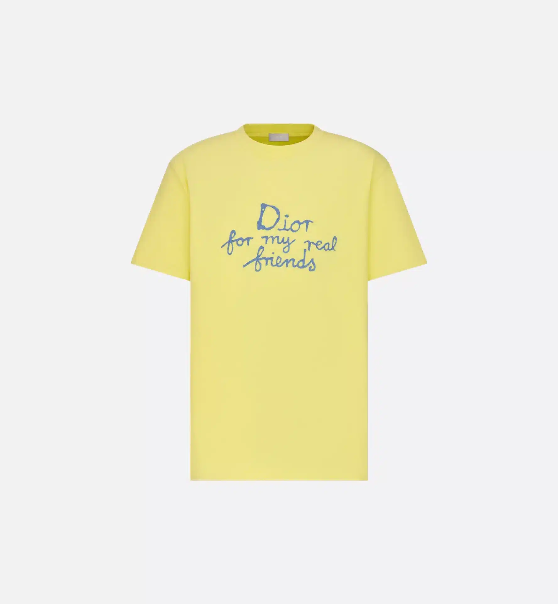 T-shirt Dior And Hylton Nel jersey coton jaune-influensse