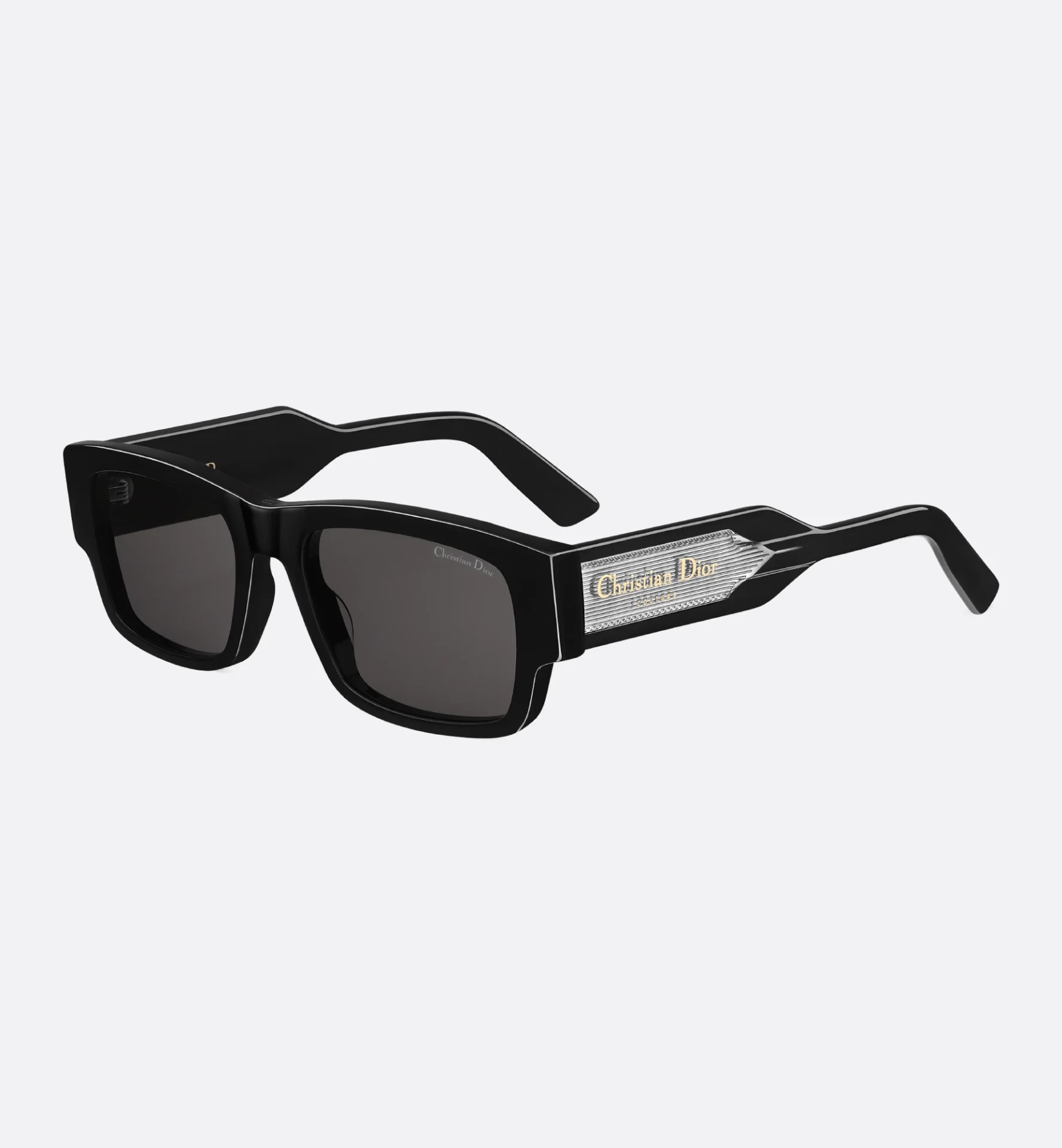 Lunettes de soleil luxe S1l rectangle noir Dior-influensse