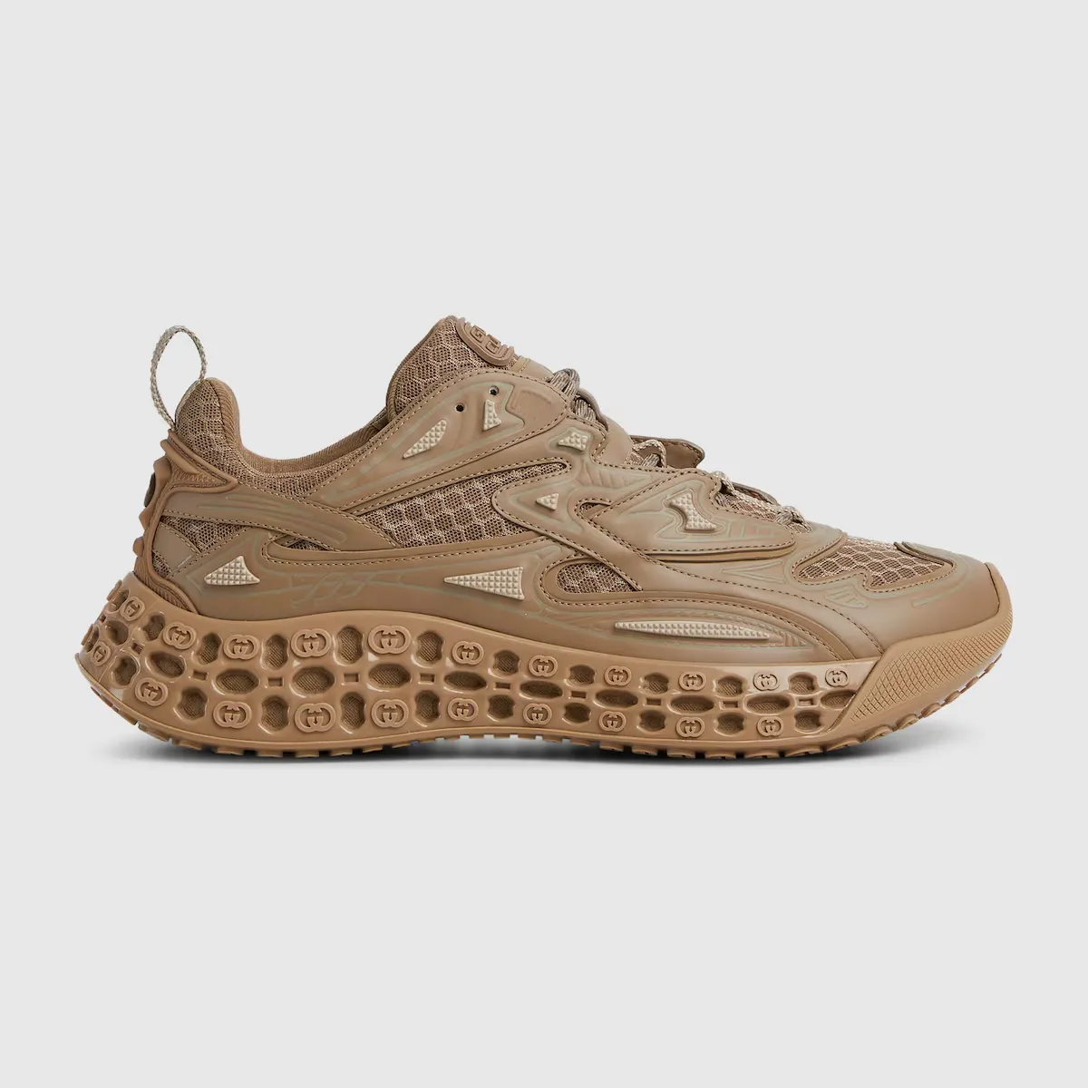 Sneaker Homme luxe Cub3D Demetra mesh marron Gucci-influensse