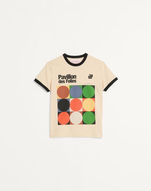T-shirt luxe coton Pavillon des Folies multicolor Valentino-influensse