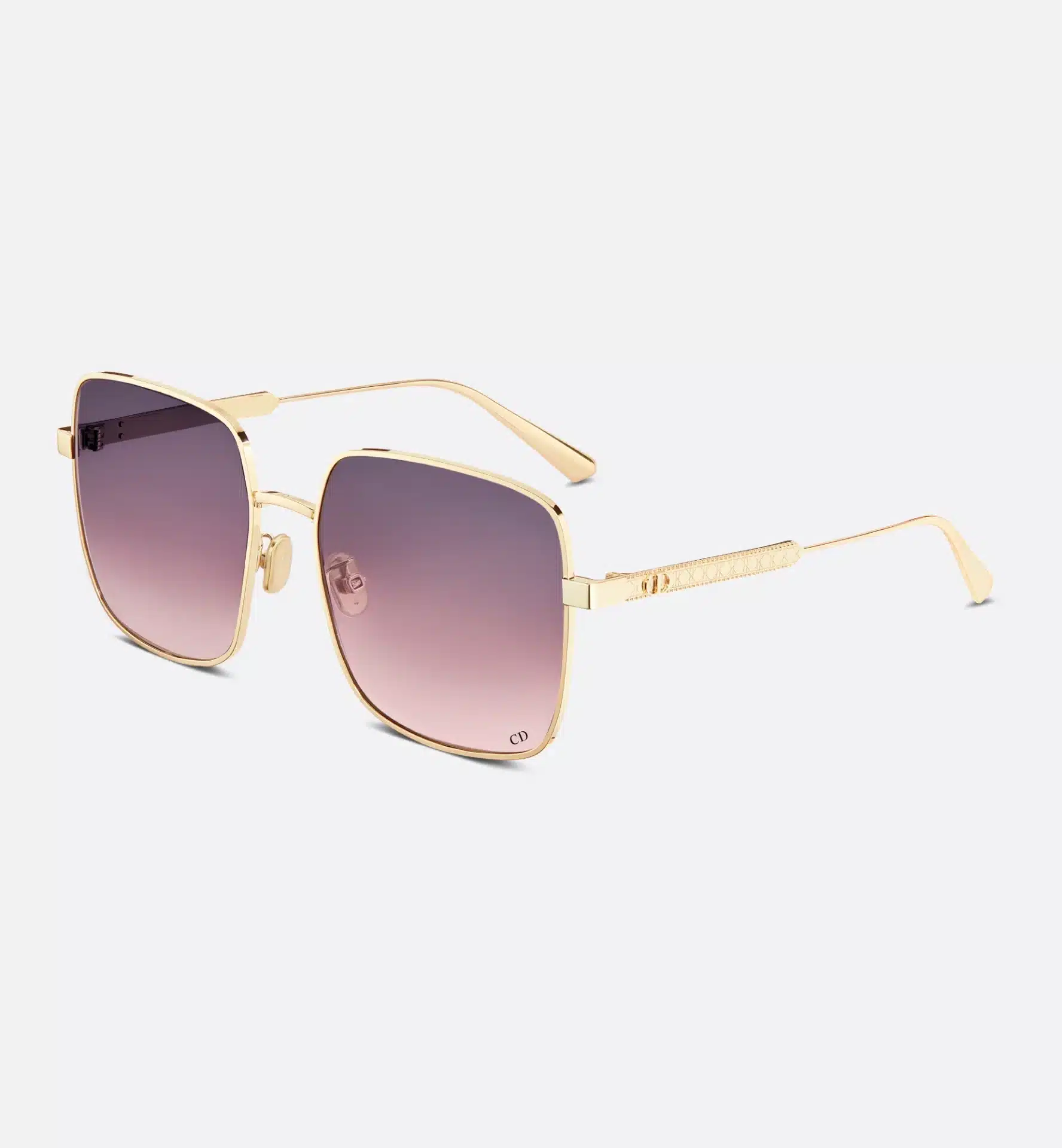Lunettes de soleil luxe DiorCannage S1U carrées violet rose Dior-influensse